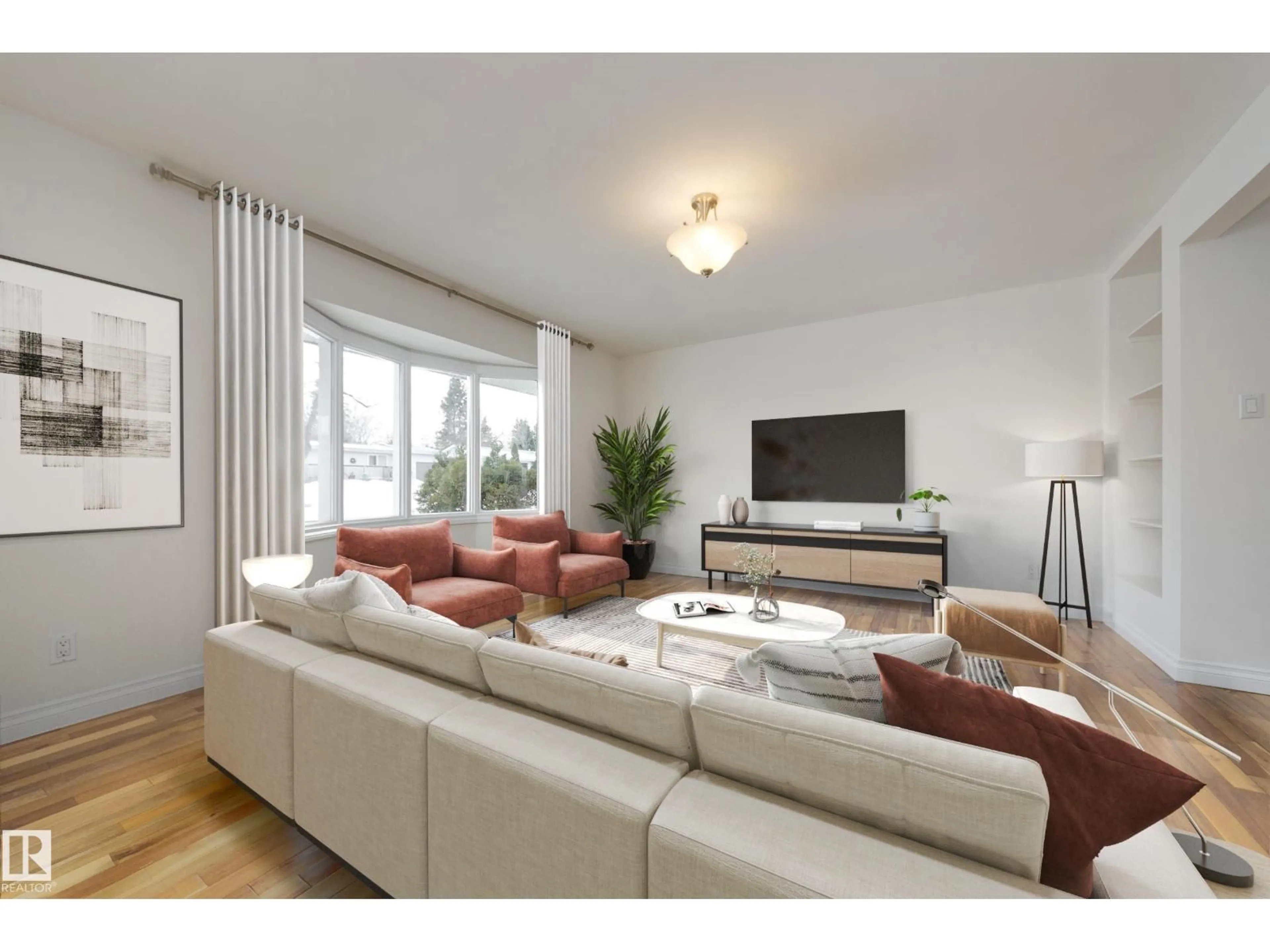 Living room with furniture, unknown for 324 CONIFER ST, Sherwood Park Alberta T8A1M5