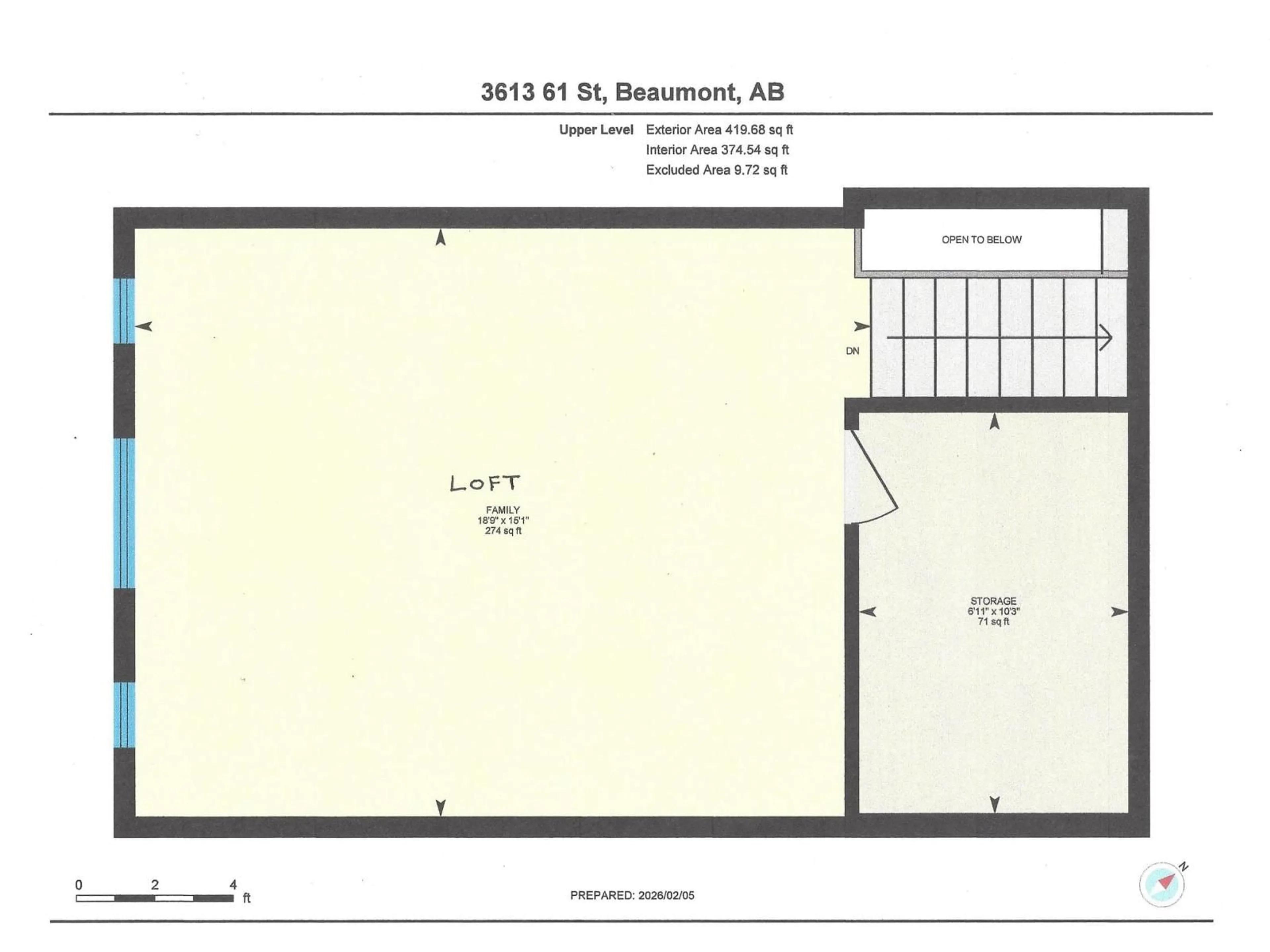 Floor plan for 3613 61 ST, Beaumont Alberta T4X1T5