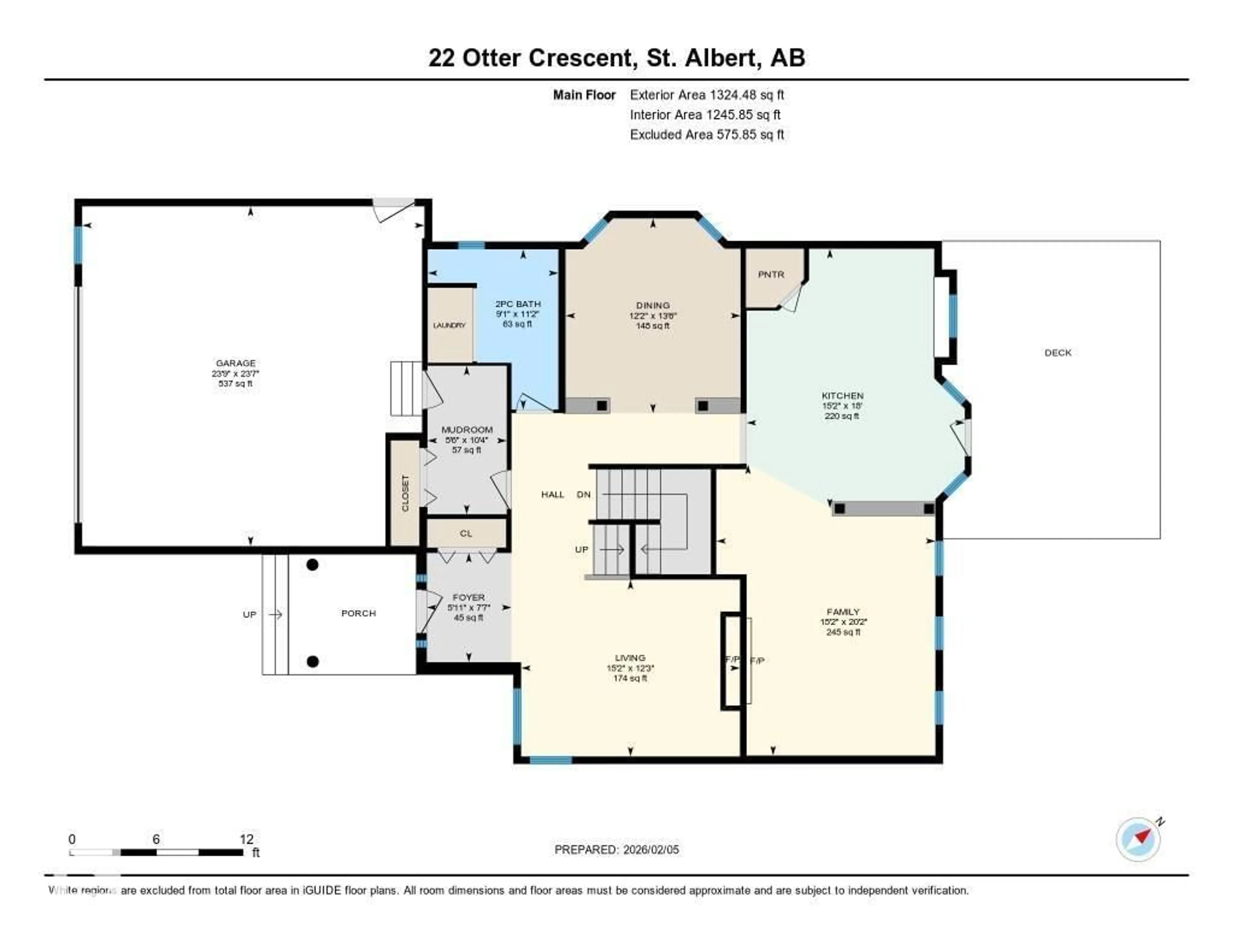 Floor plan for 22 OTTER CR, St. Albert Alberta T8N6N6