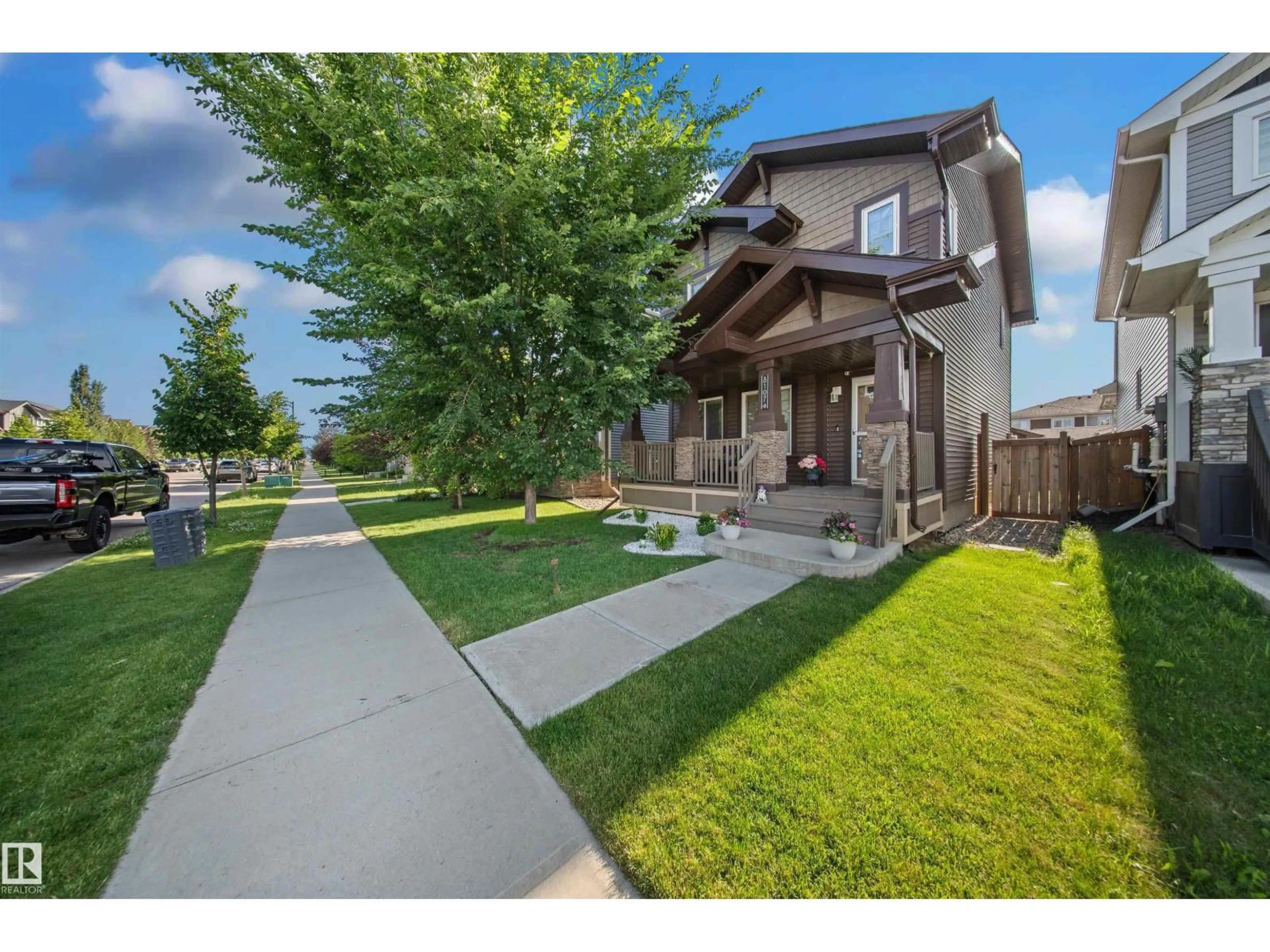 A pic from outside/outdoor area/front of a property/back of a property/a pic from drone, street for 8107 224 ST, Edmonton Alberta T5T7A4