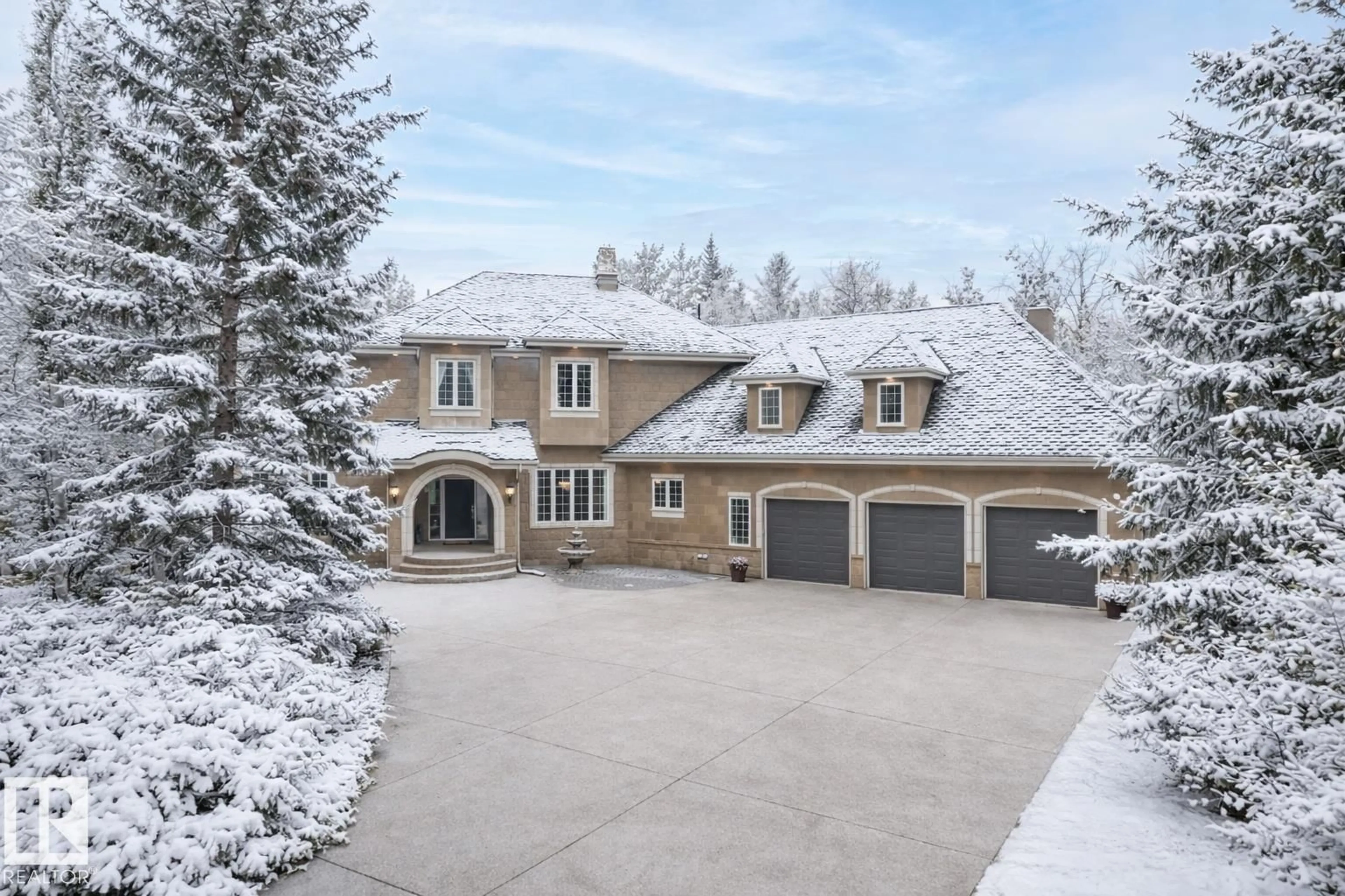 A pic from outside/outdoor area/front of a property/back of a property/a pic from drone, street for 120 52147 RGE ROAD 231, Rural Strathcona County Alberta T8B1A4