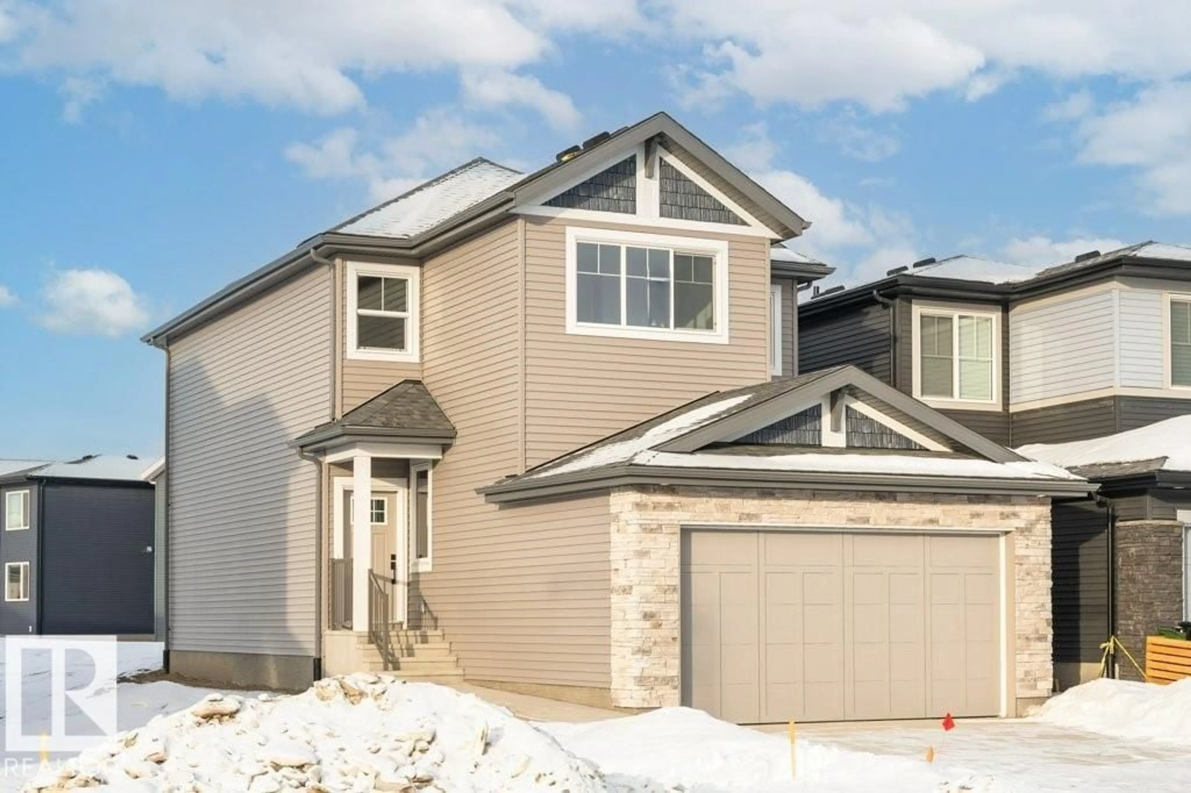 Home with vinyl exterior material, street for SW - 2524 158 ST, Edmonton Alberta T6W5P6