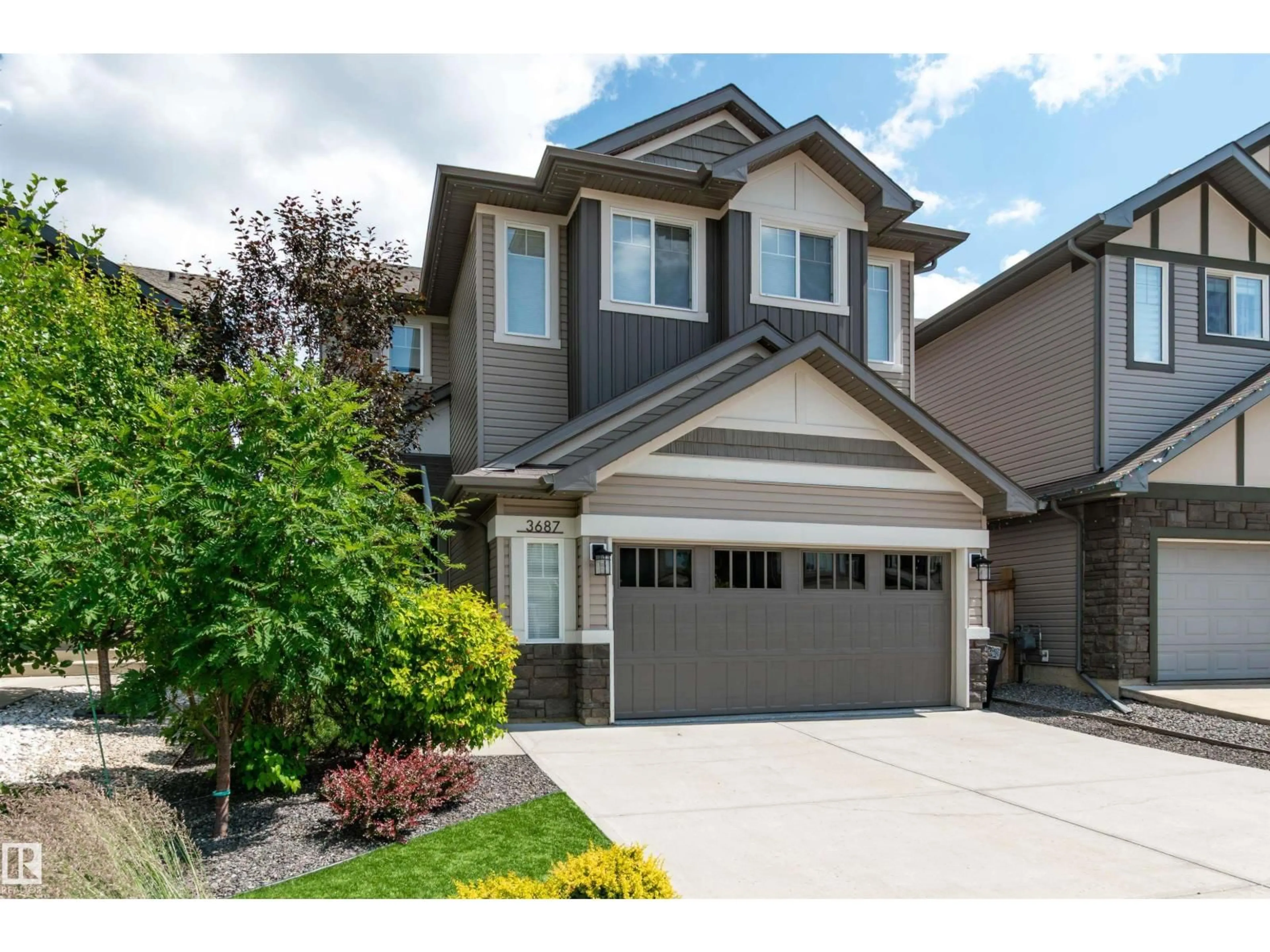 Home with vinyl exterior material, street for 3687 WESTCLIFF WY, Edmonton Alberta T6W2T1