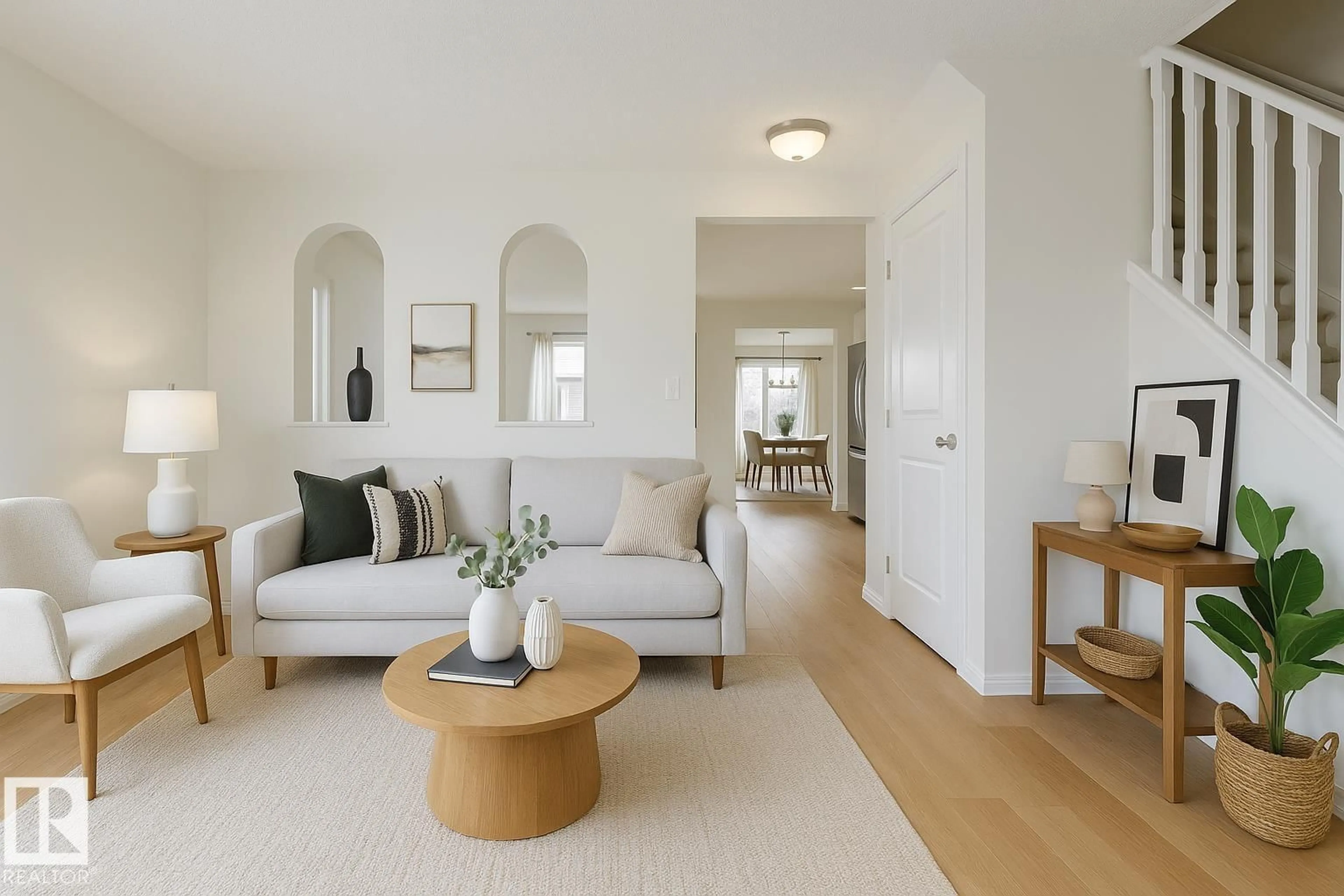 Living room with furniture, unknown for SW - 11211 11 AVE, Edmonton Alberta T6W1S5