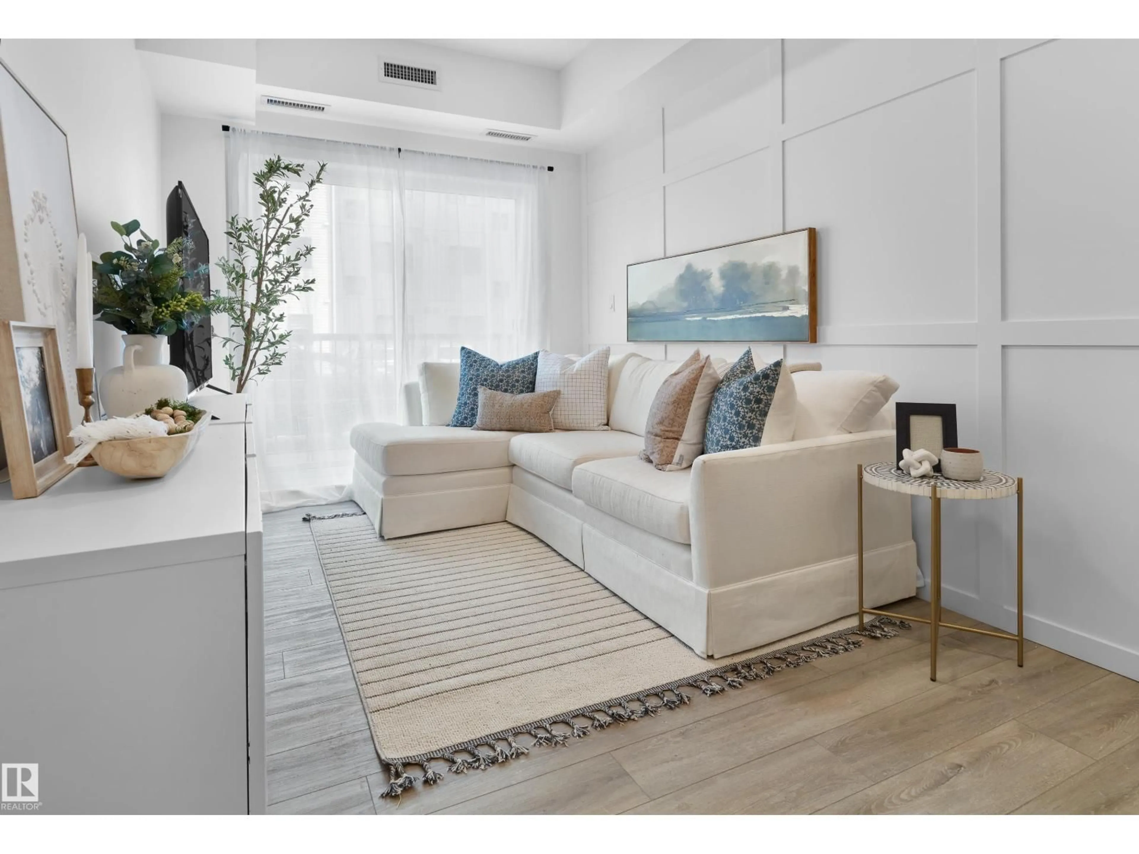 Living room with furniture, unknown for #101 - 9215 228 ST, Edmonton Alberta T5T7R9