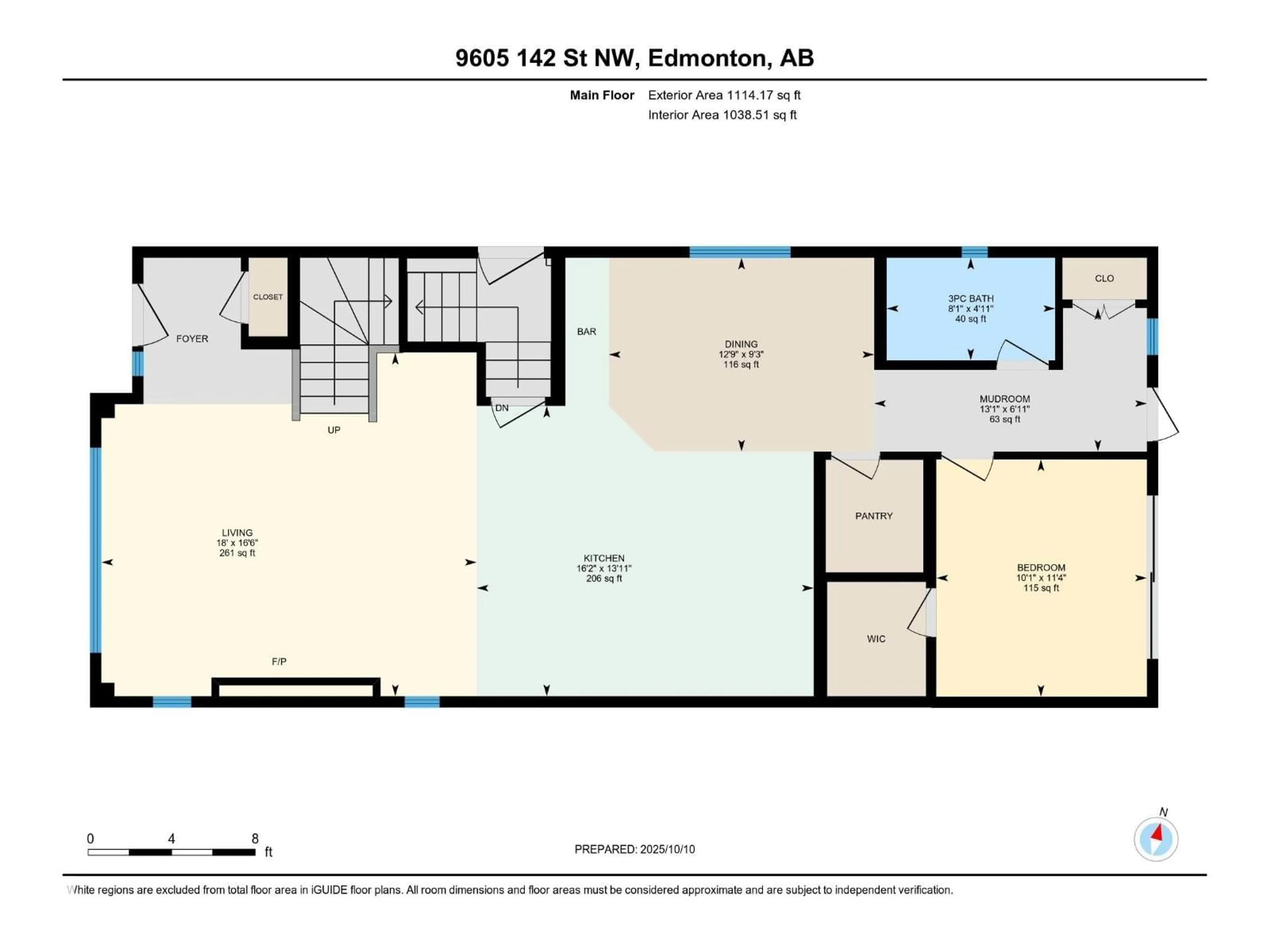 Floor plan for NW - 9605 142 ST, Edmonton Alberta T5N2M8