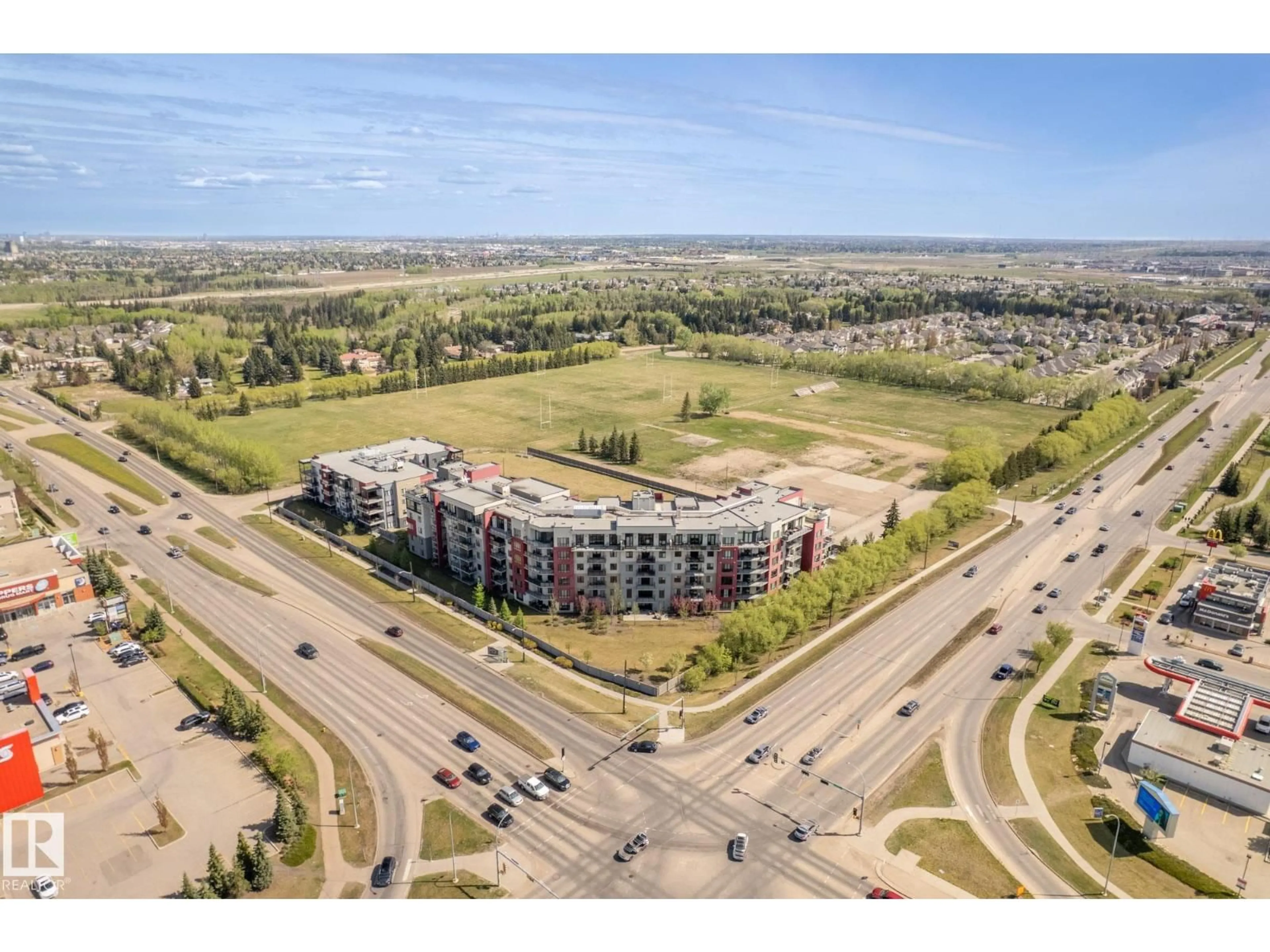 A pic from outside/outdoor area/front of a property/back of a property/a pic from drone, unknown for #109 - 11080 ELLERSLIE RD SW, Edmonton Alberta T6W2C2