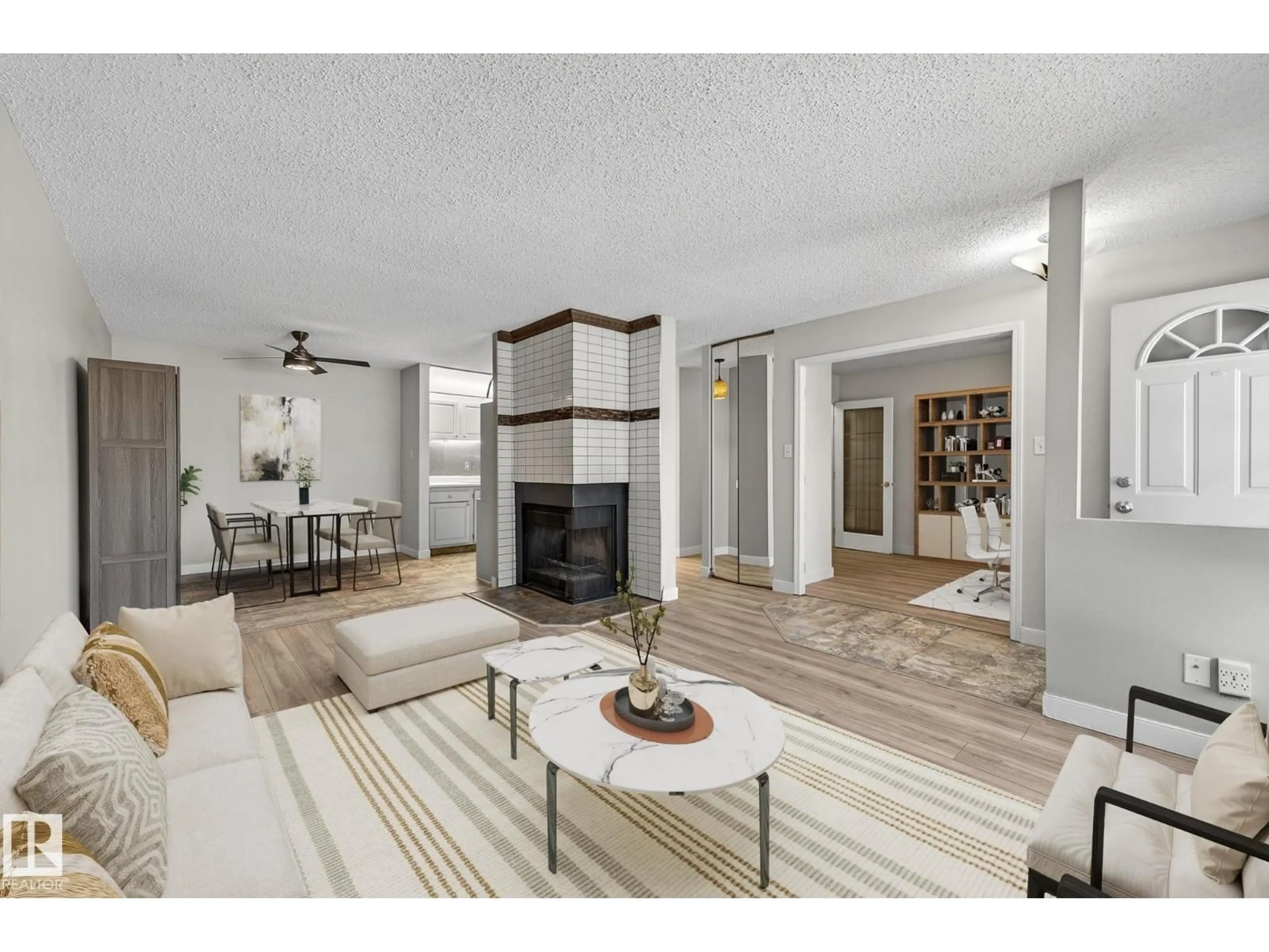 Living room with furniture, unknown for 1106 SADDLEBACK RD, Edmonton Alberta T6J4Z4