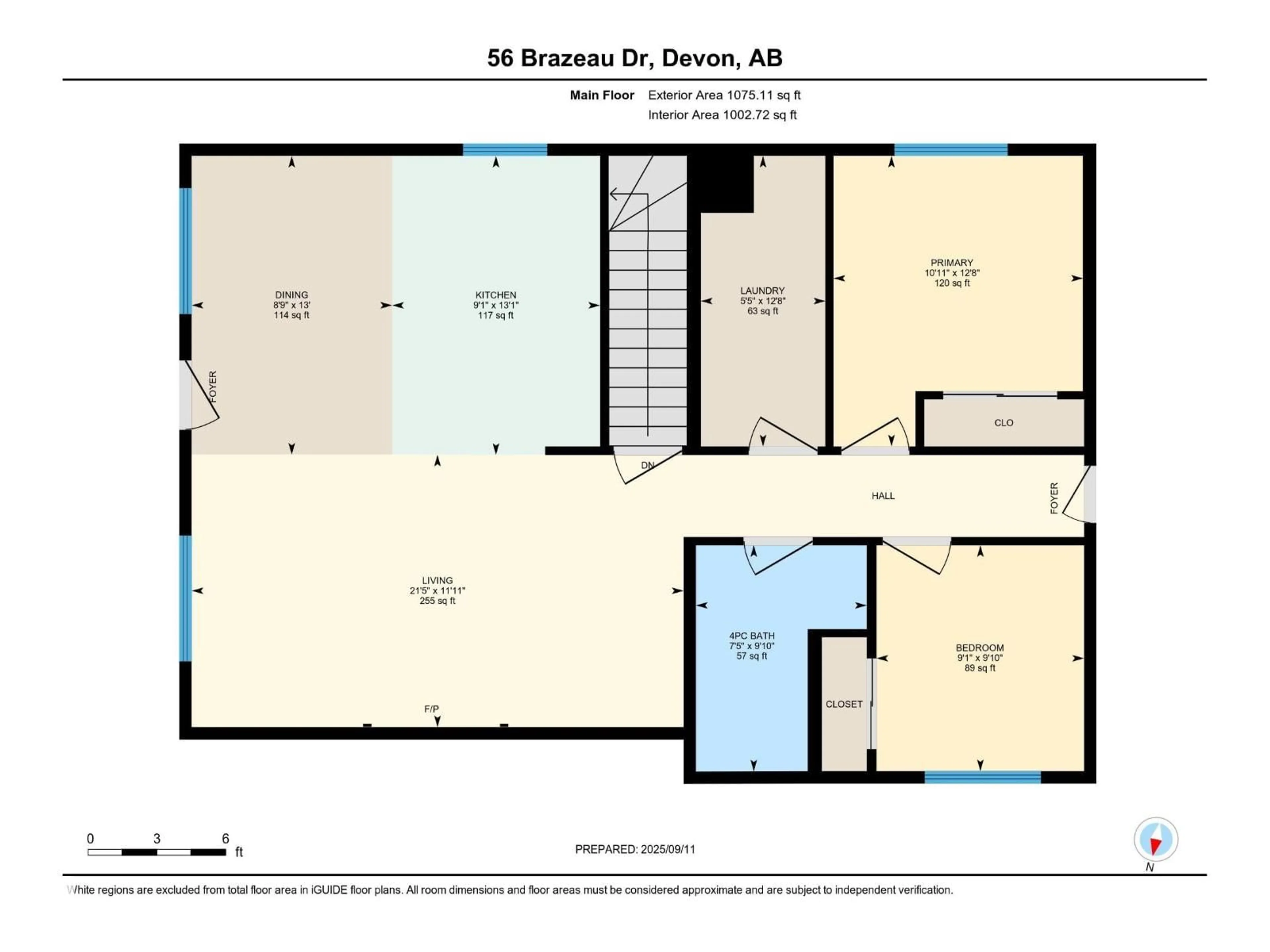Floor plan for 56 BRAZEAU DR, Devon Alberta T9G1M2