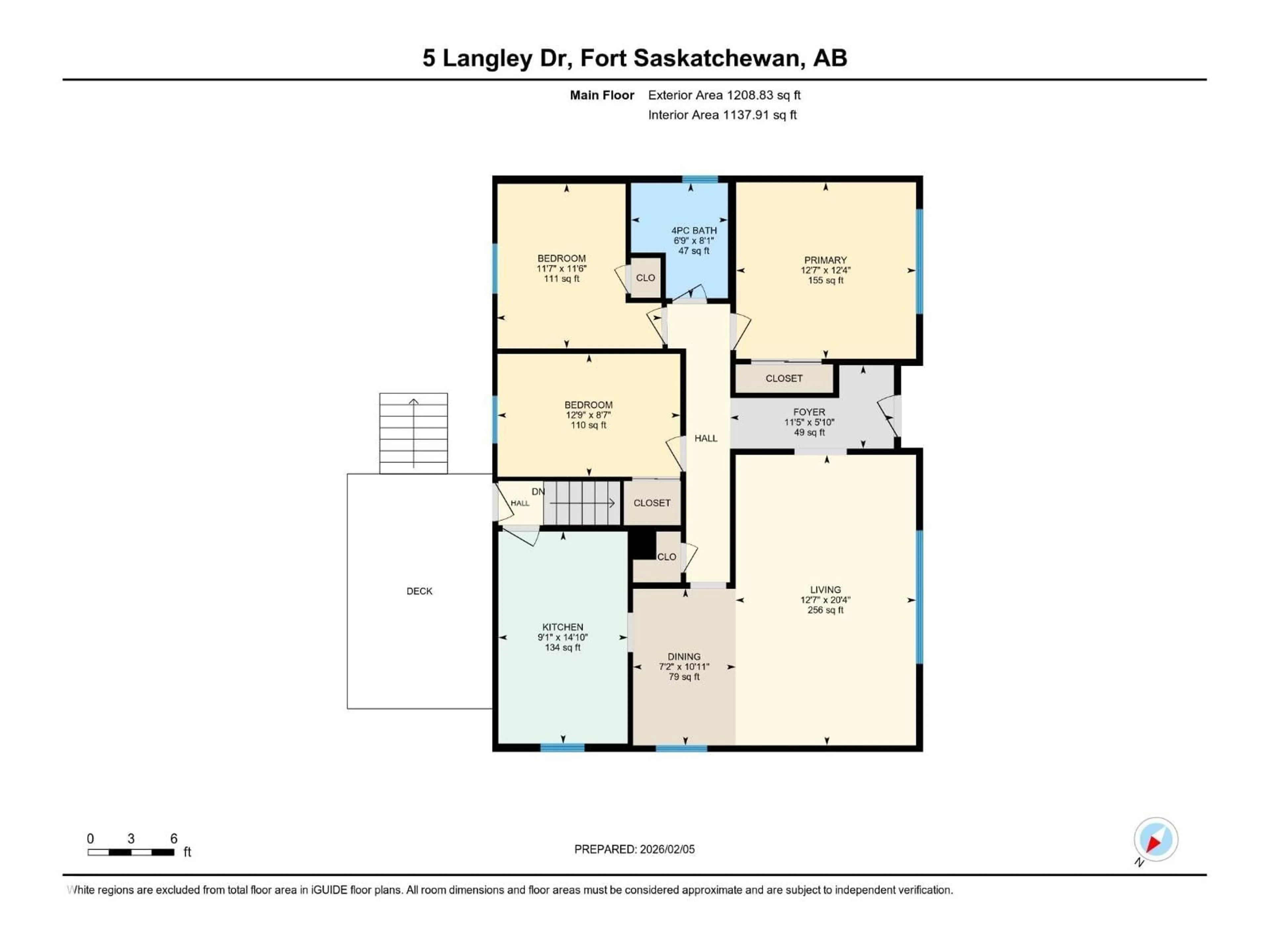 Floor plan for 5 LANGLEY DR, Fort Saskatchewan Alberta T8L2L7