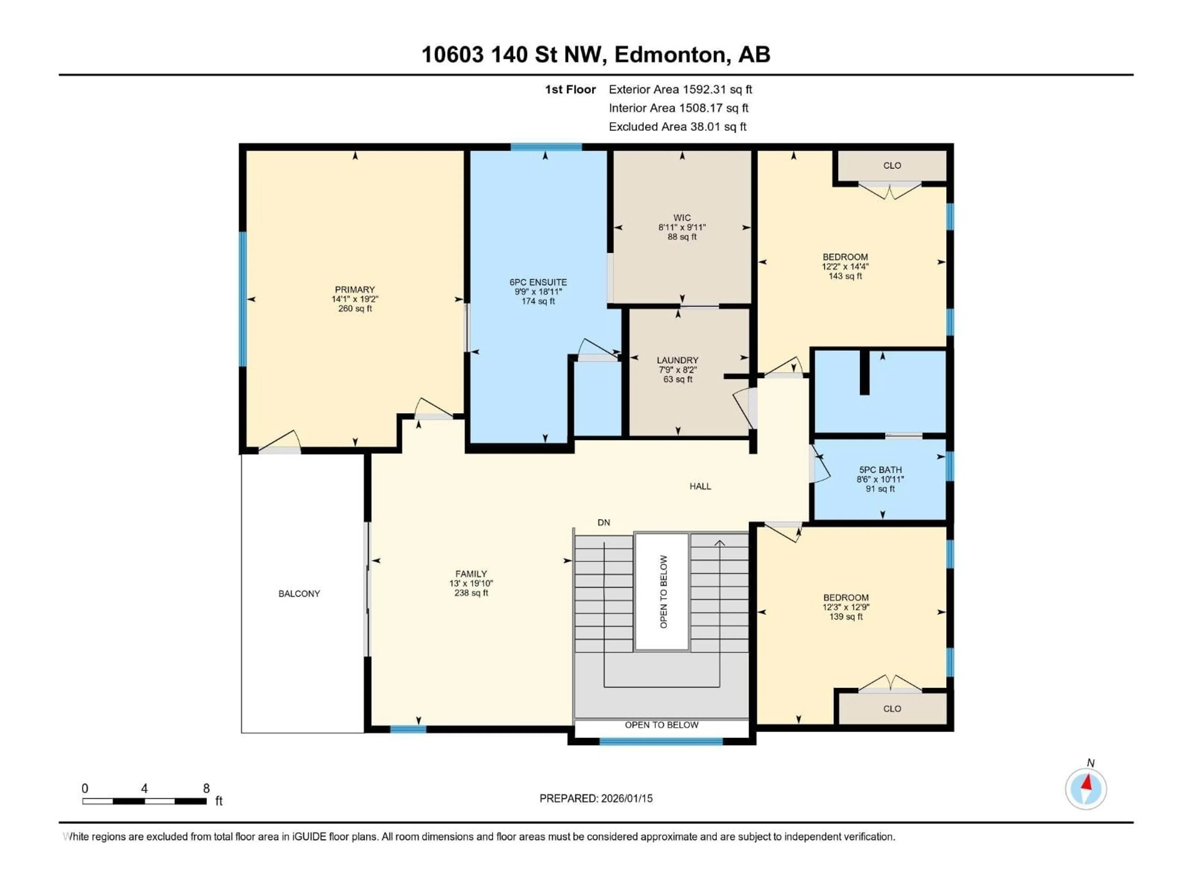 Floor plan for 10603 140 ST, Edmonton Alberta T5N2M2