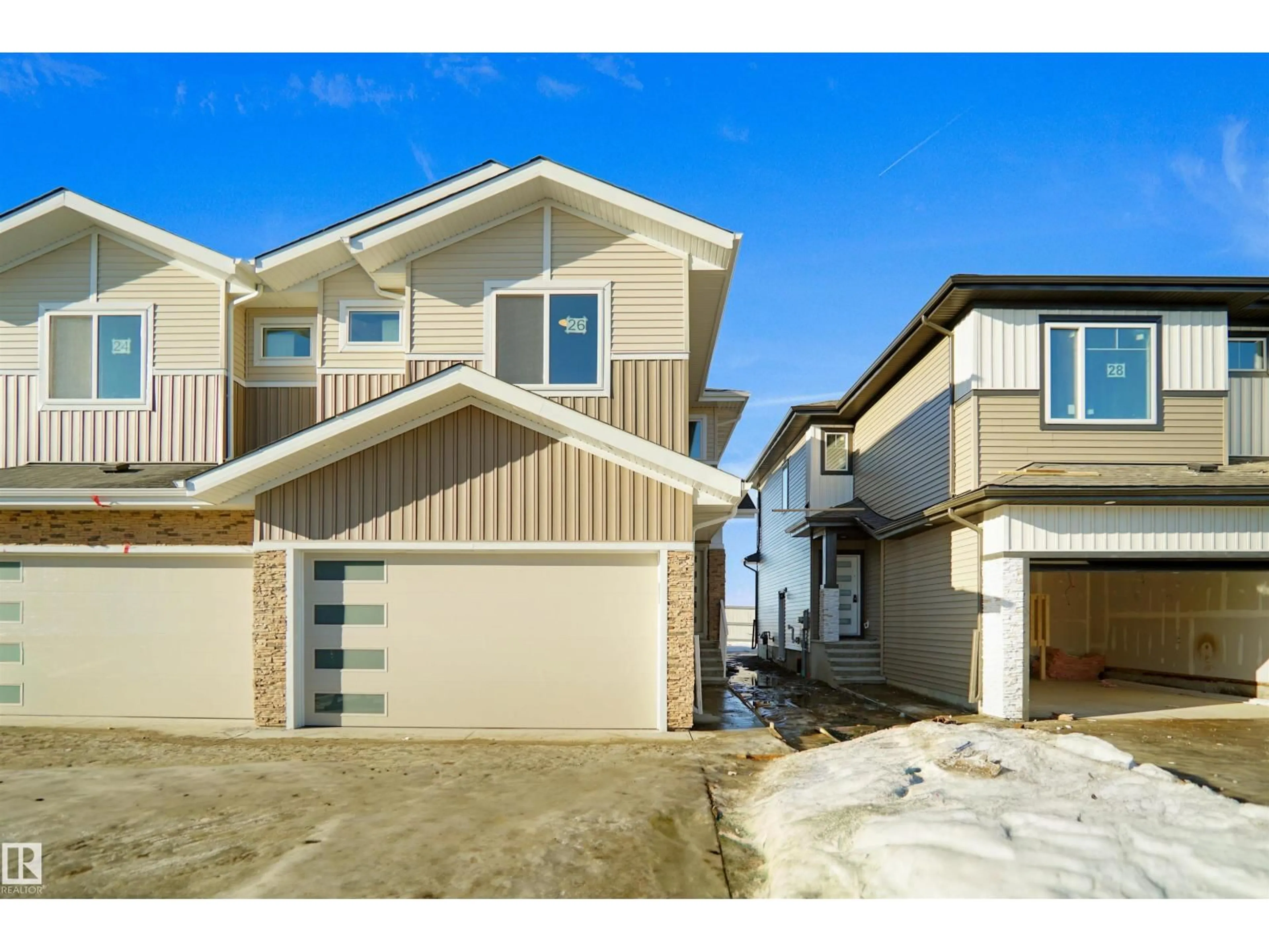 Home with vinyl exterior material, street for 26 AXELWOOD CR, Spruce Grove Alberta T7X4G4