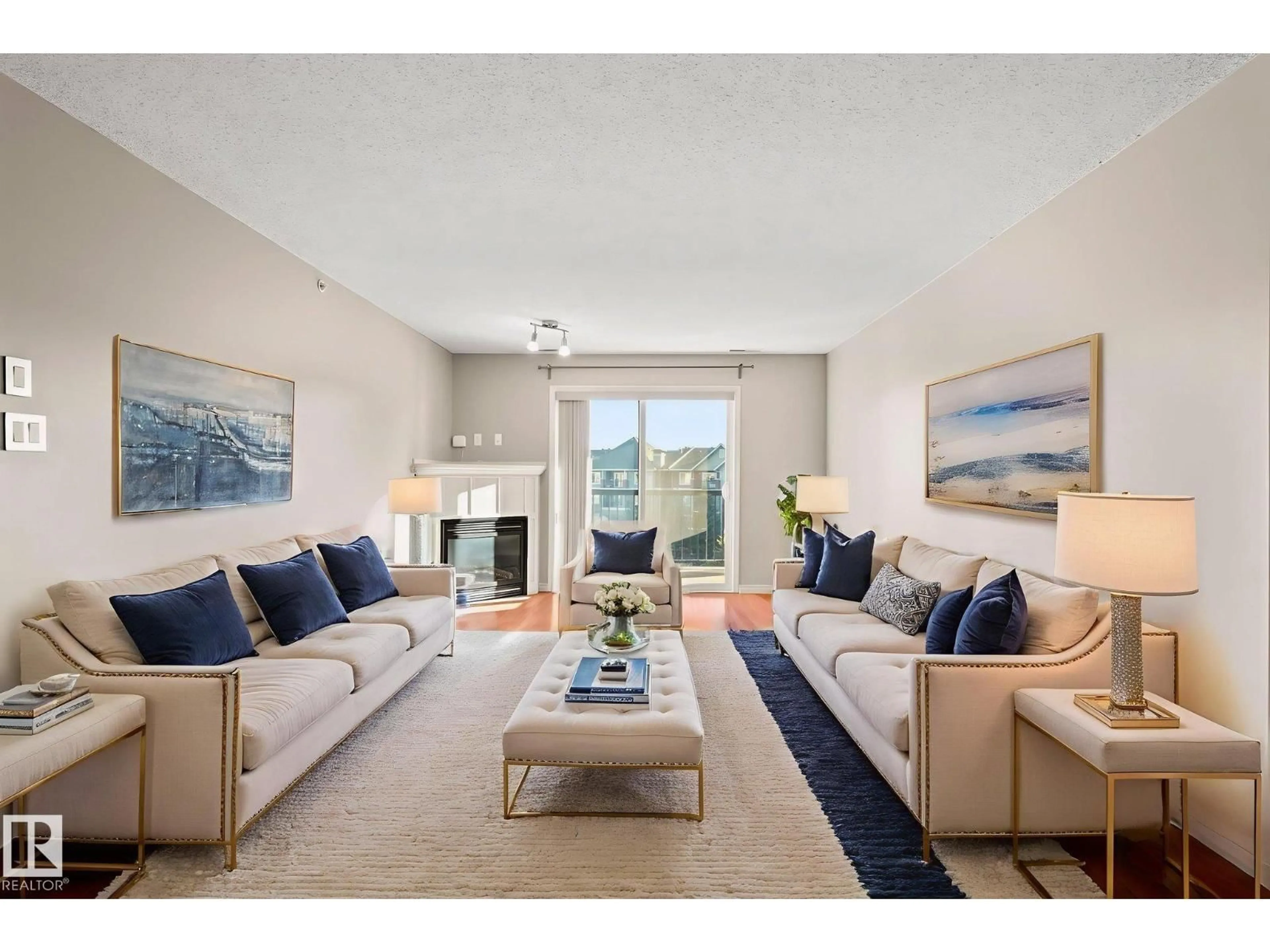 Living room with furniture, unknown for #408 - 2098 BLACKMUD CREEK DR, Edmonton Alberta T6W1T7