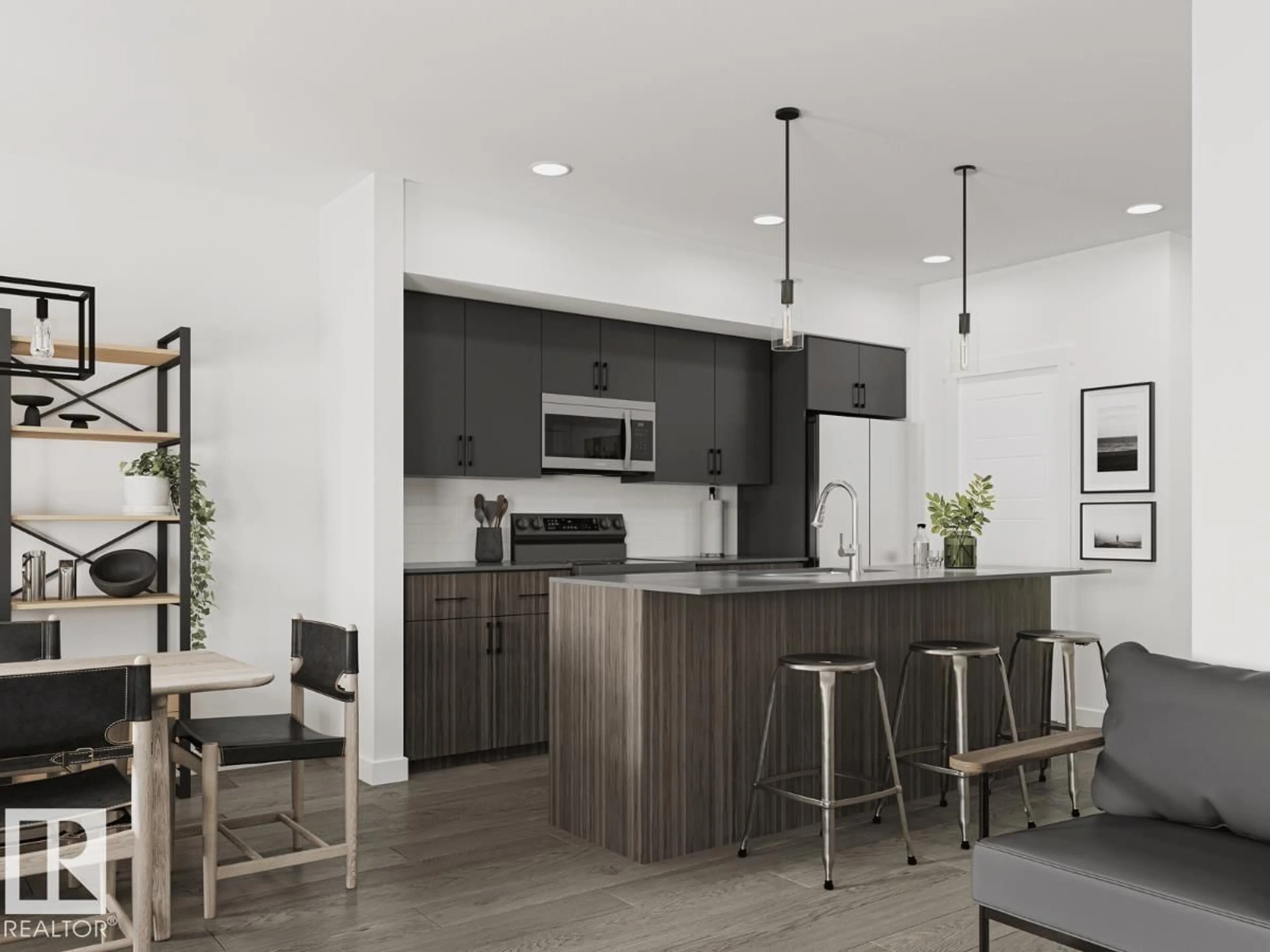 Open concept kitchen, unknown for 8716 183 AV, Edmonton Alberta T5Z0G6