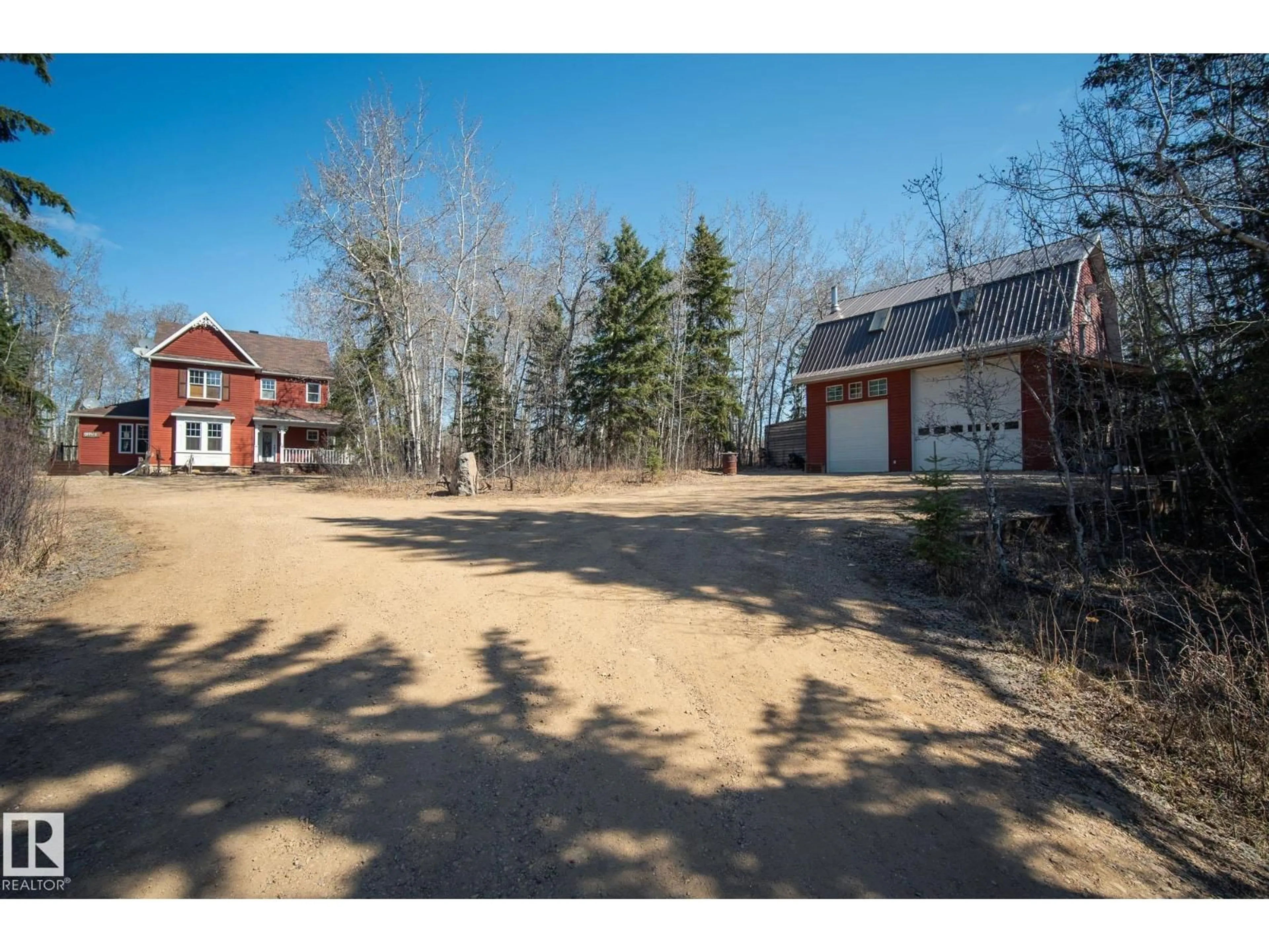 A pic from outside/outdoor area/front of a property/back of a property/a pic from drone, unknown for #303 - 59031 RGE RD 232, Rural Thorhild County Alberta T0A2W0