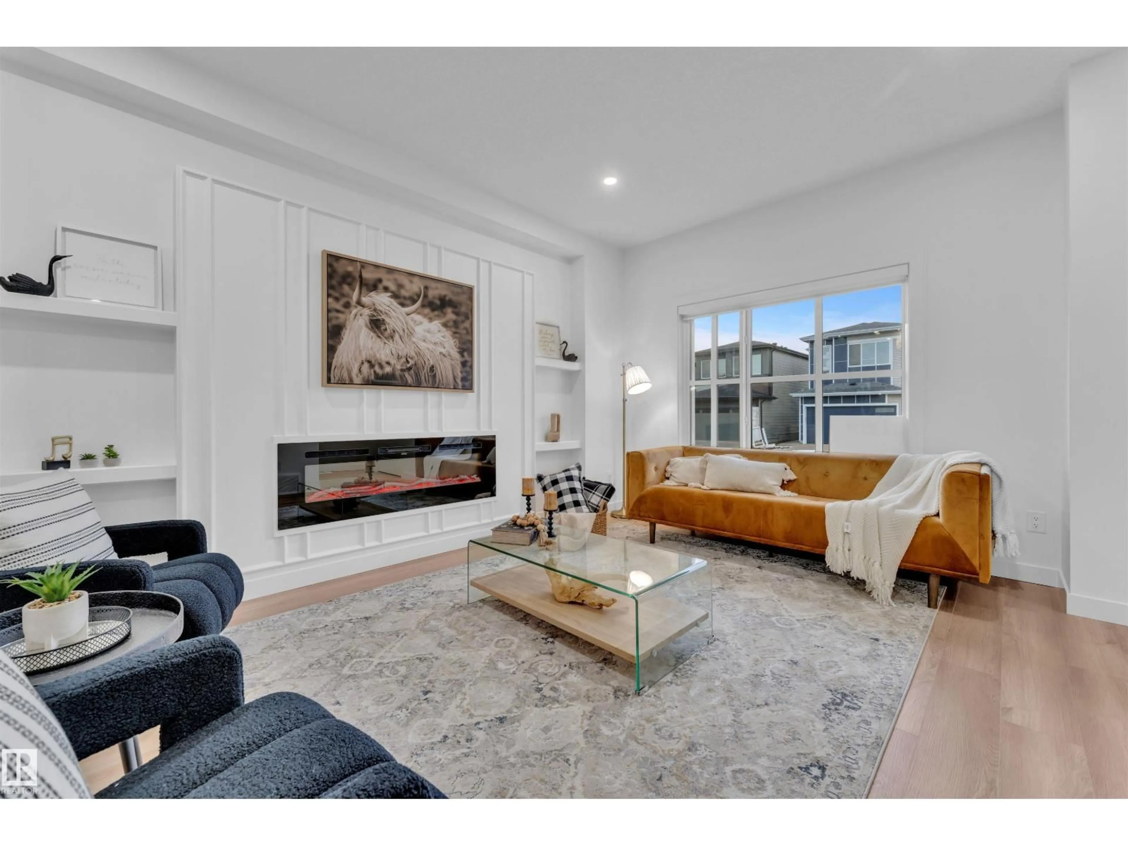 Living room with furniture, unknown for 303 FALCON CRESCENT, Leduc Alberta T9E4W3