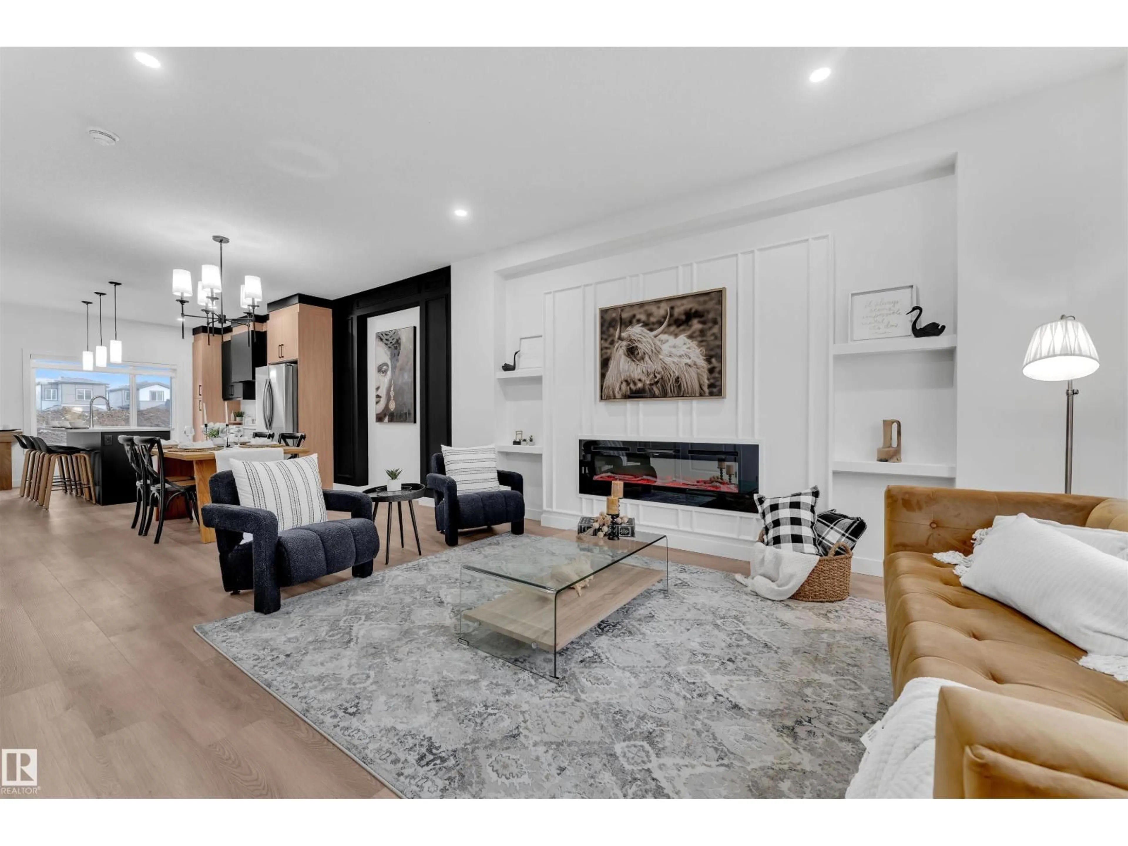 Living room with furniture, unknown for 303 FALCON CRESCENT, Leduc Alberta T9E4W3