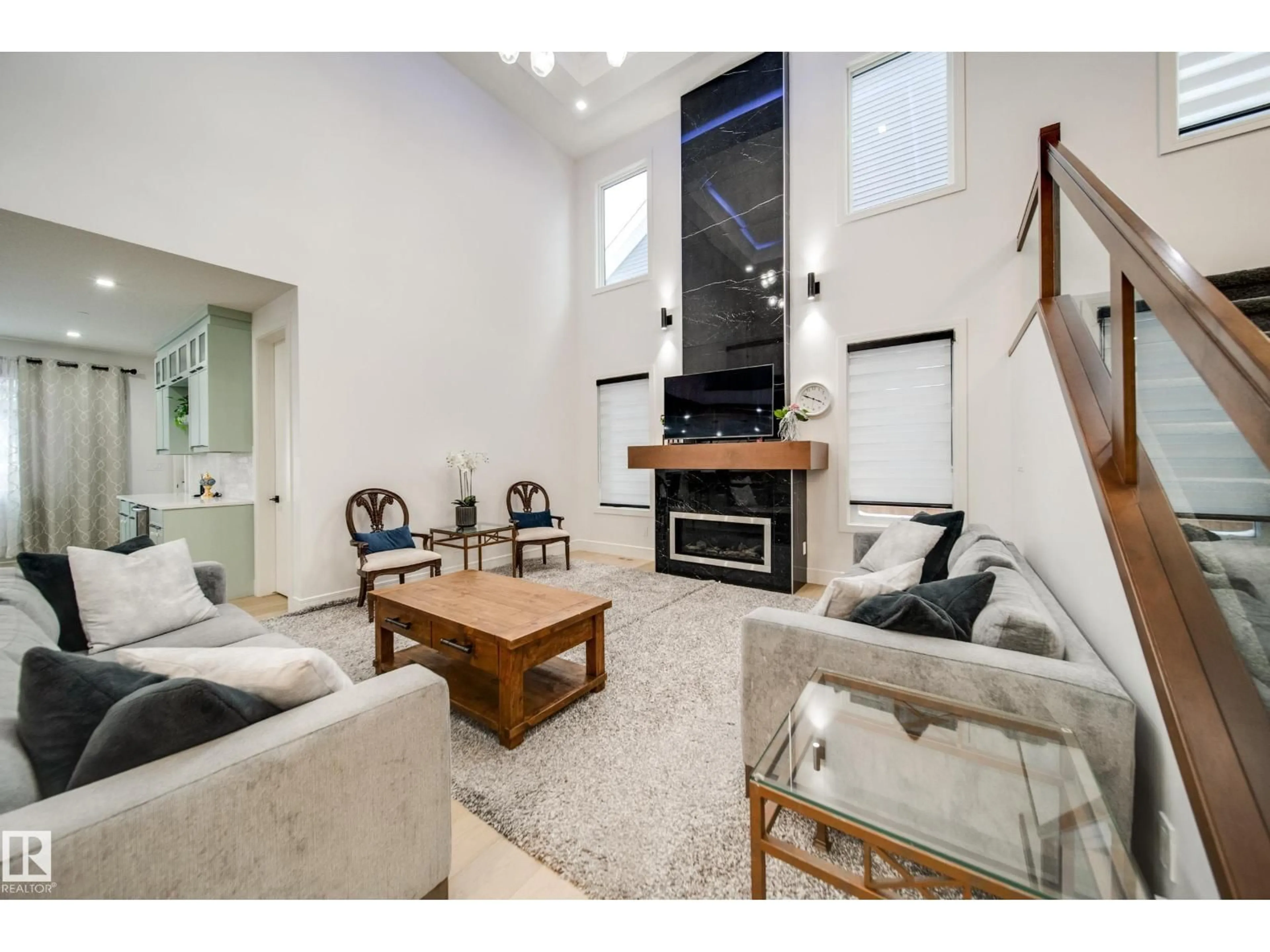 Living room with furniture, unknown for 4416 SUZANNA CR, Edmonton Alberta T6X0Y4