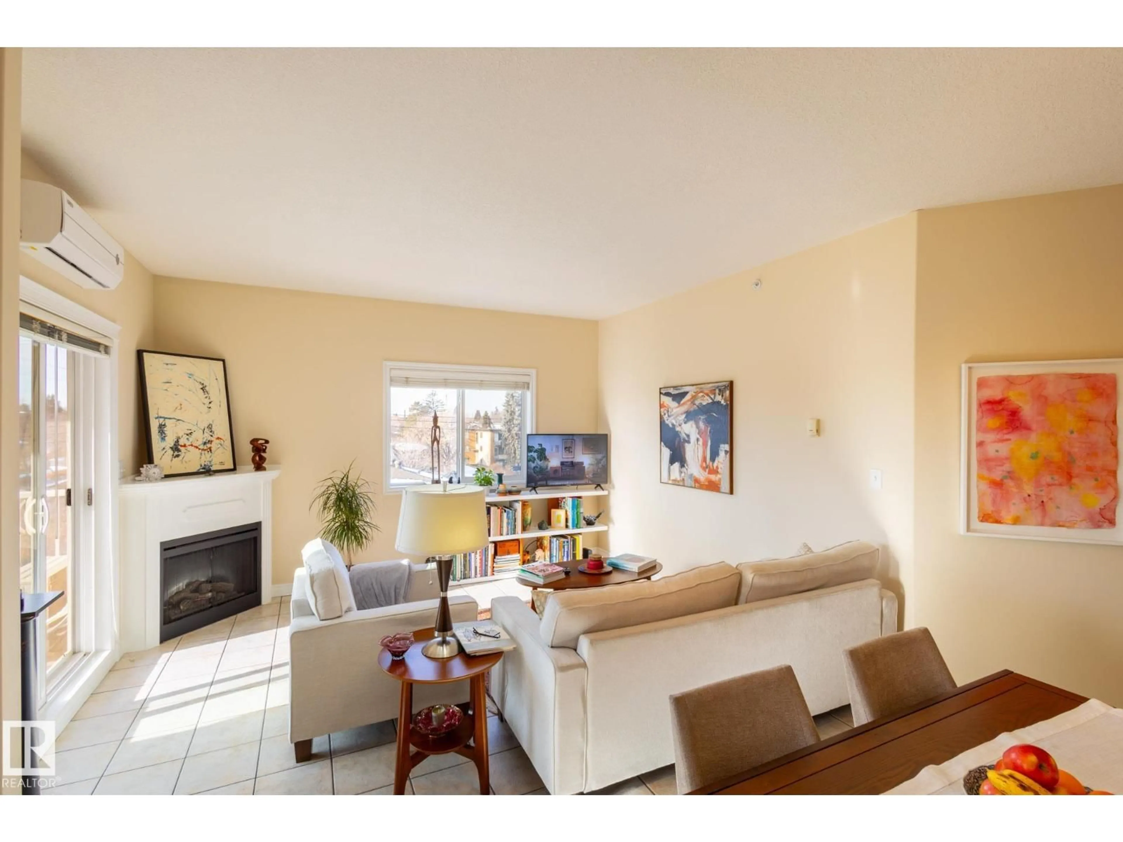 Living room with furniture, unknown for #306 - 10008 151 ST, Edmonton Alberta T5P1T3