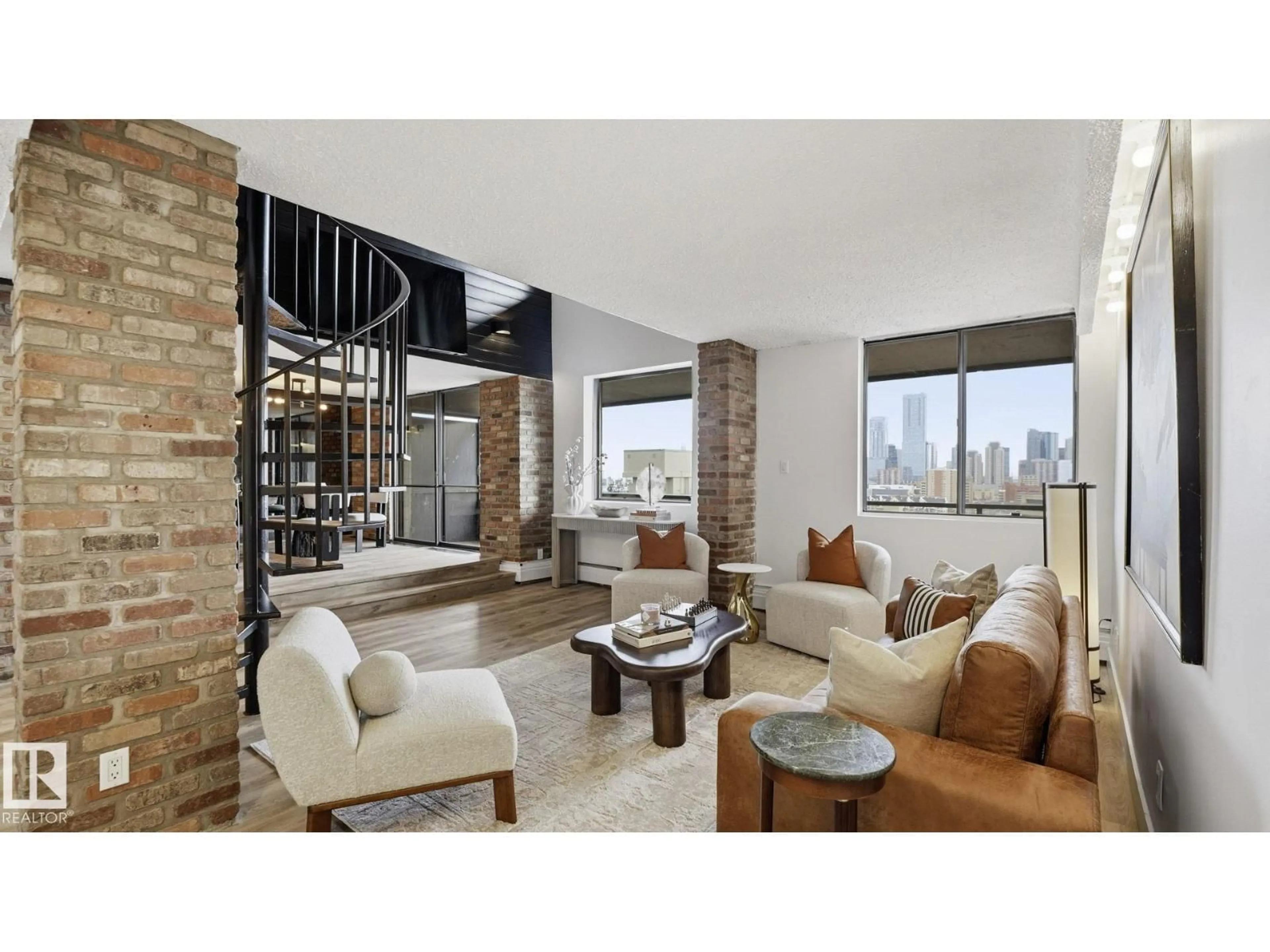 Living room with furniture, unknown for #1604 - 10160 115 ST, Edmonton Alberta T5K1T6