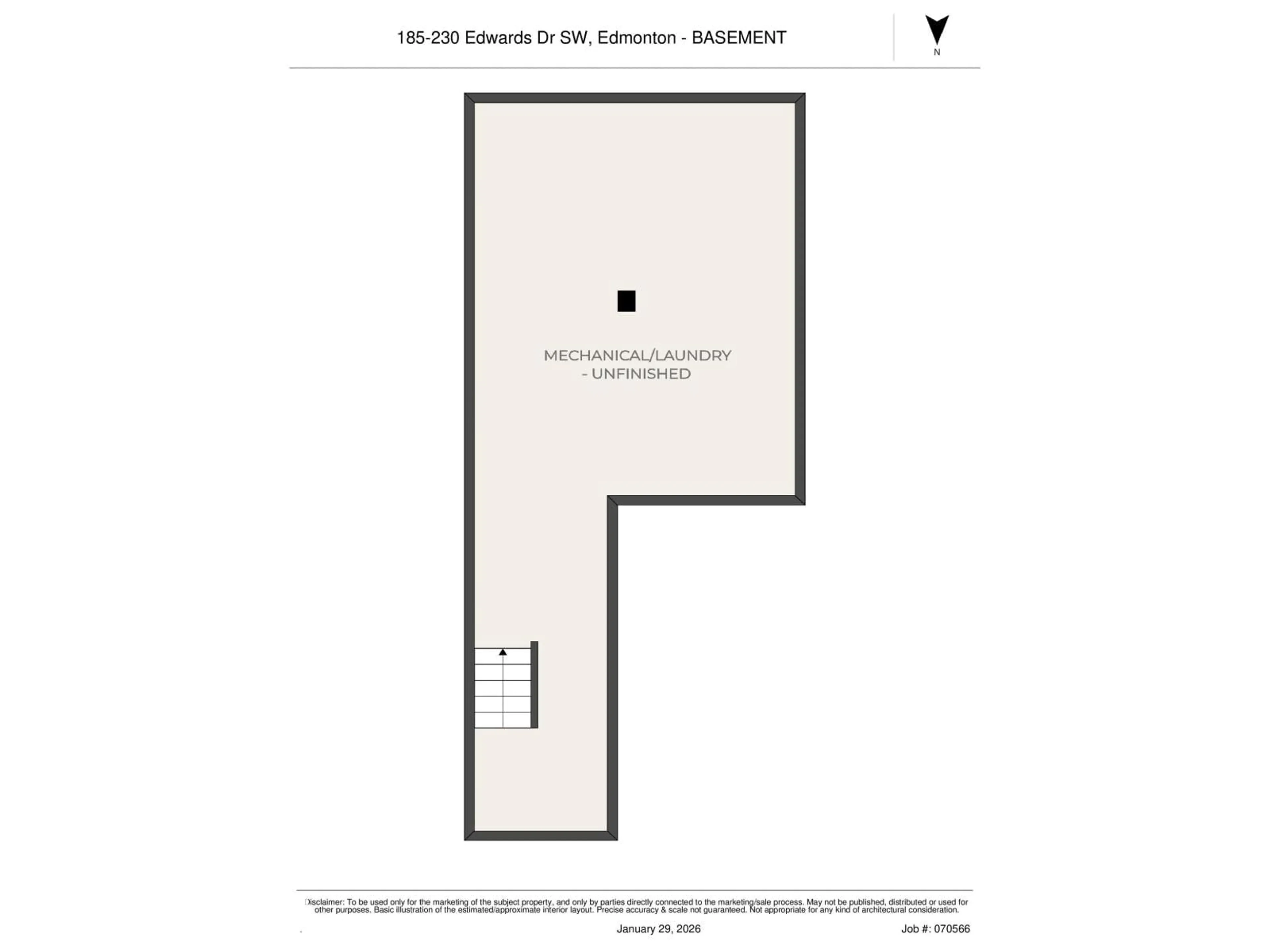 Floor plan for 230 - 185 EDWARDS DR, Edmonton Alberta T6X1G7