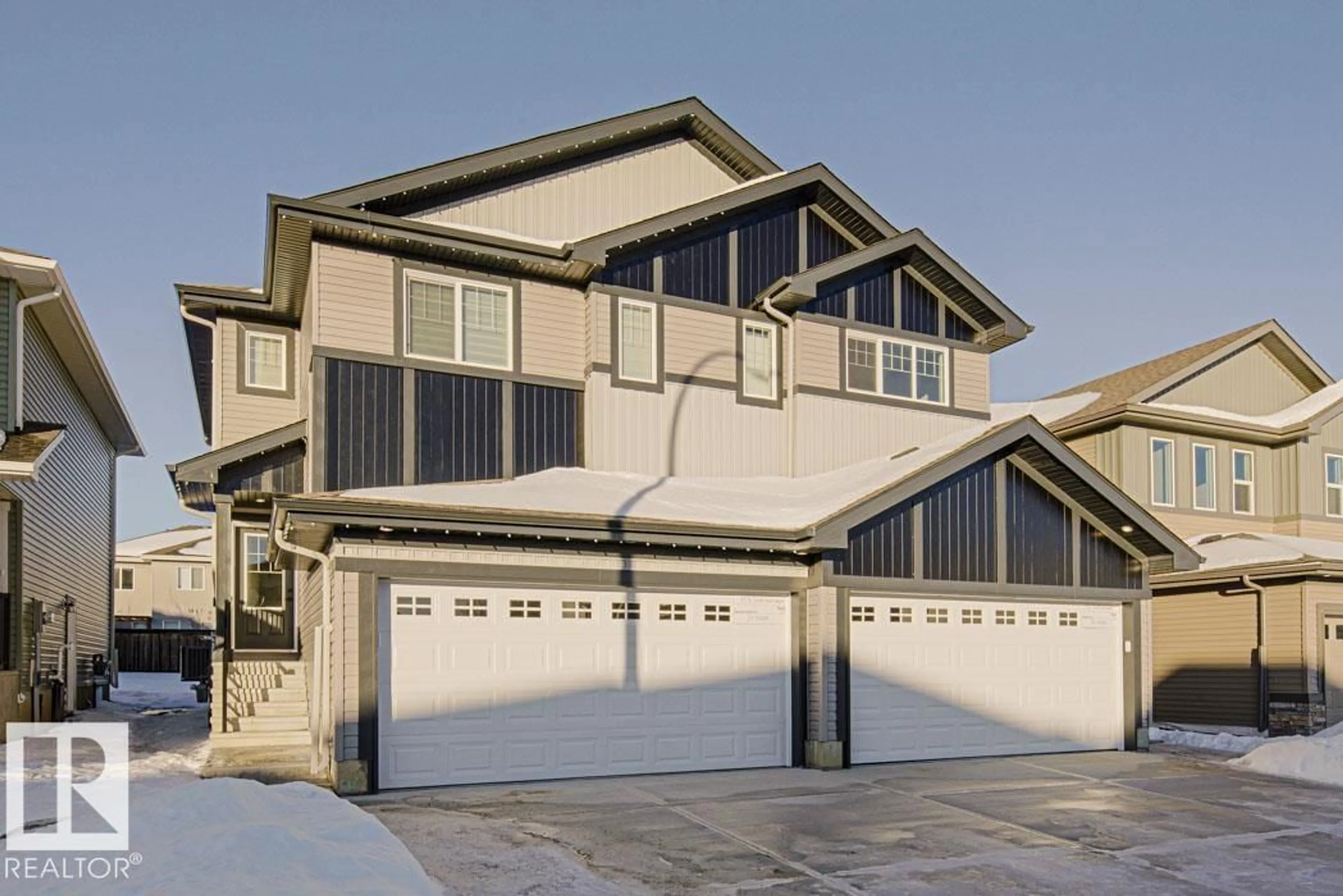 Home with vinyl exterior material, street for 4178 KINGLET DR, Edmonton Alberta T5S0W9