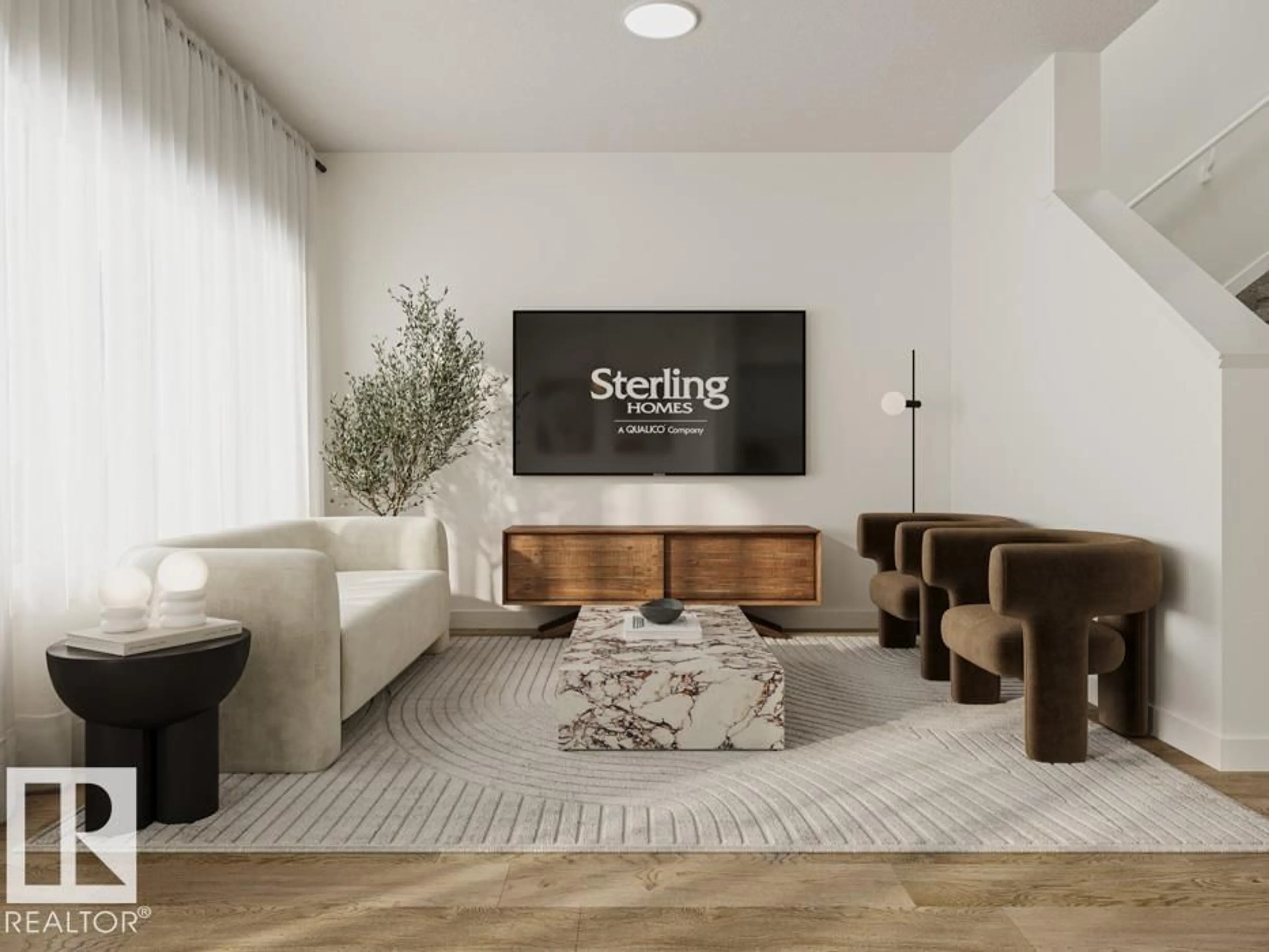 Living room with furniture, unknown for NW - 2804 190 ST, Edmonton Alberta T6M3H8