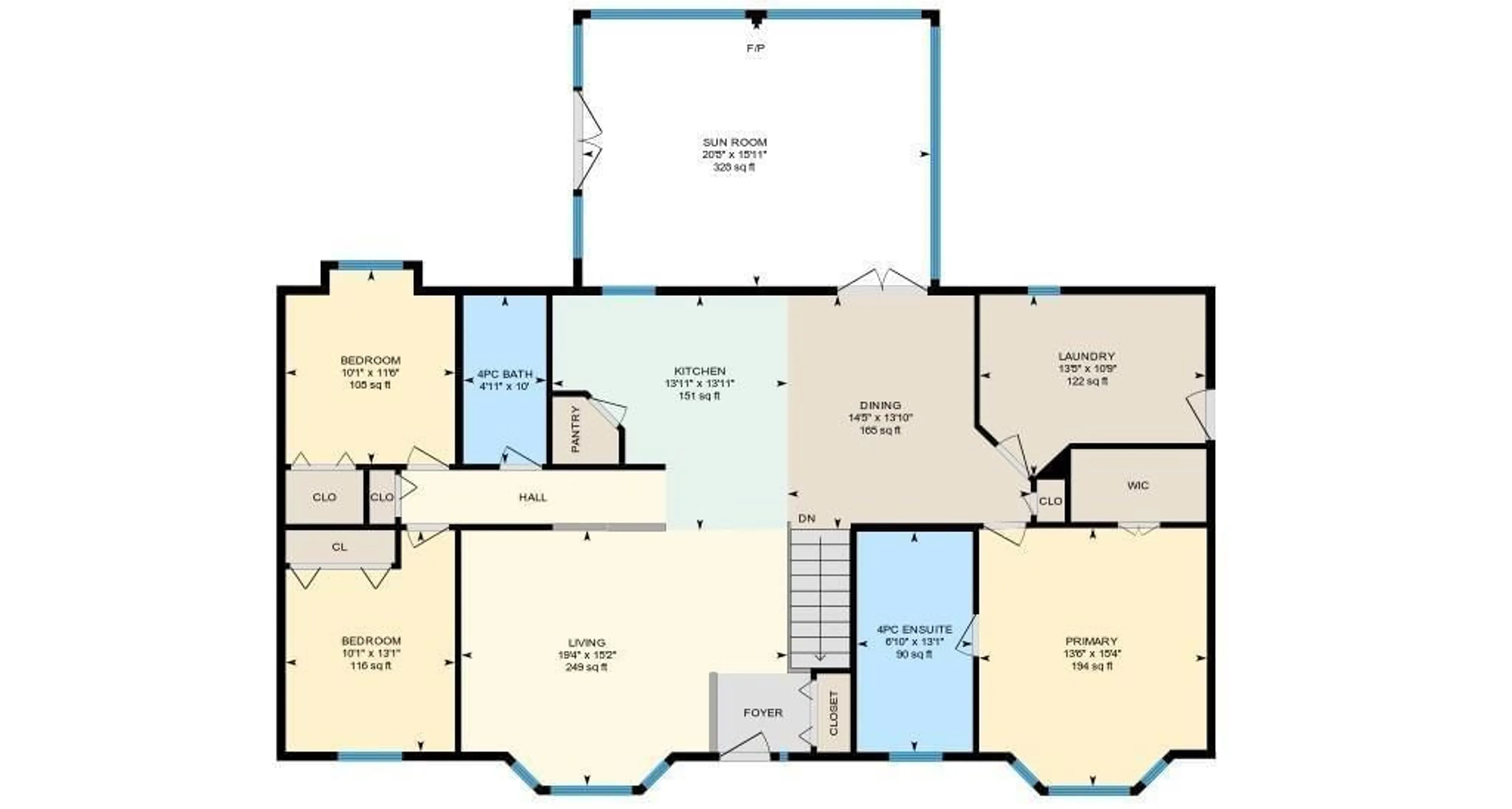 Floor plan for 659 - 135 45326 HWY, Rural Bonnyville M.D. Alberta T9N0H3