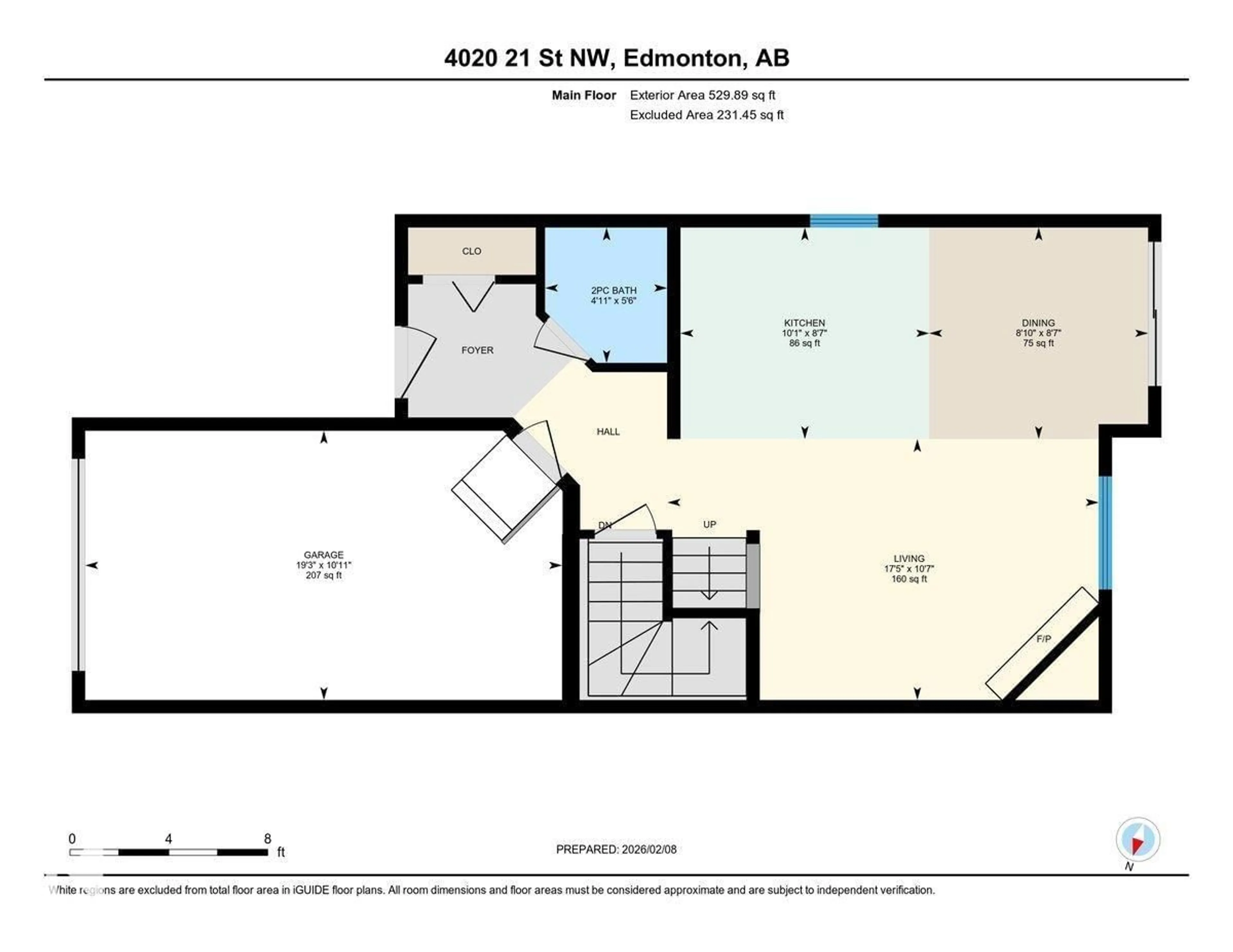 Floor plan for #23 - 4020 21 ST, Edmonton Alberta T6T1T8