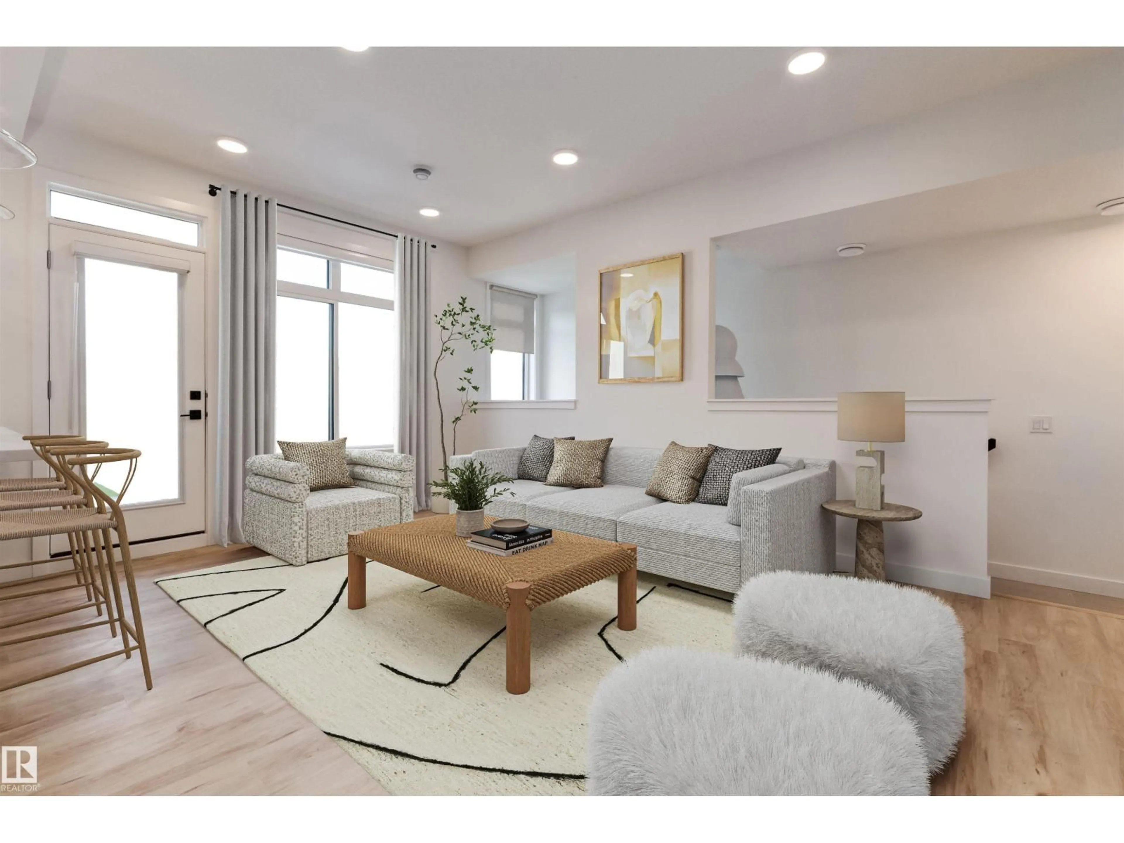 Living room with furniture, unknown for 17 - 16231 19 AV SW, Edmonton Alberta T6W5C6