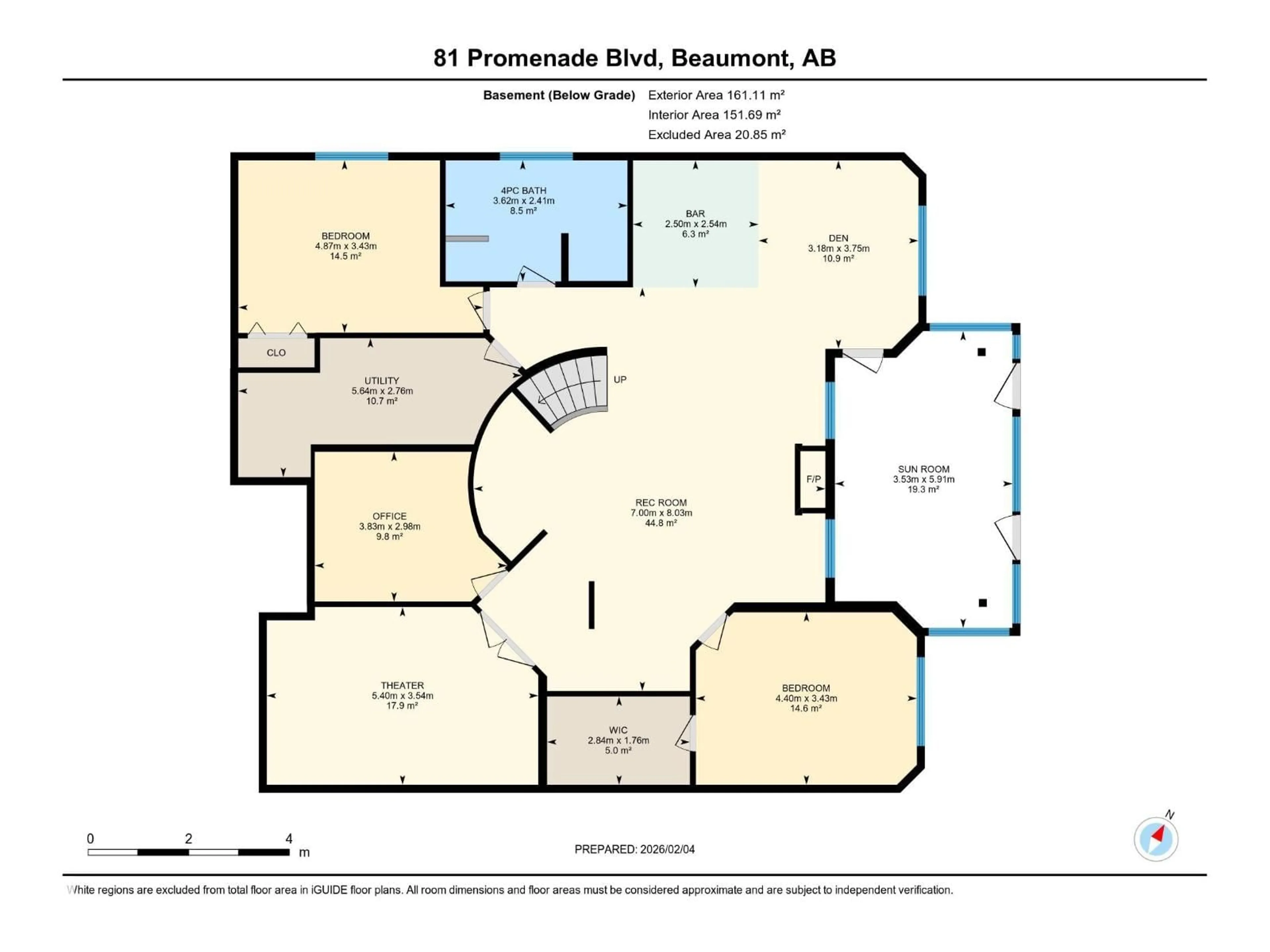 Floor plan for 81 PROMENADE BV, Beaumont Alberta T4X1R1