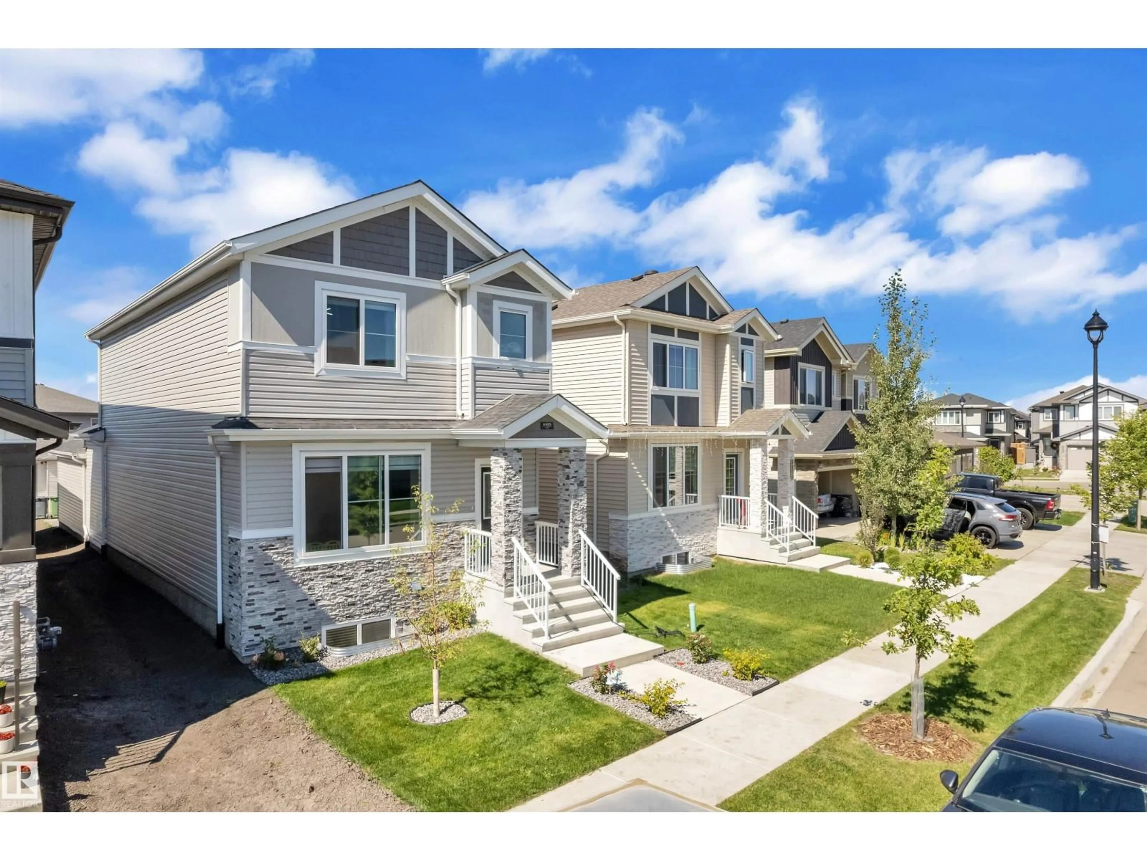 A pic from outside/outdoor area/front of a property/back of a property/a pic from drone, mountain view for 4409 37 ST, Beaumont Alberta T4X3A7