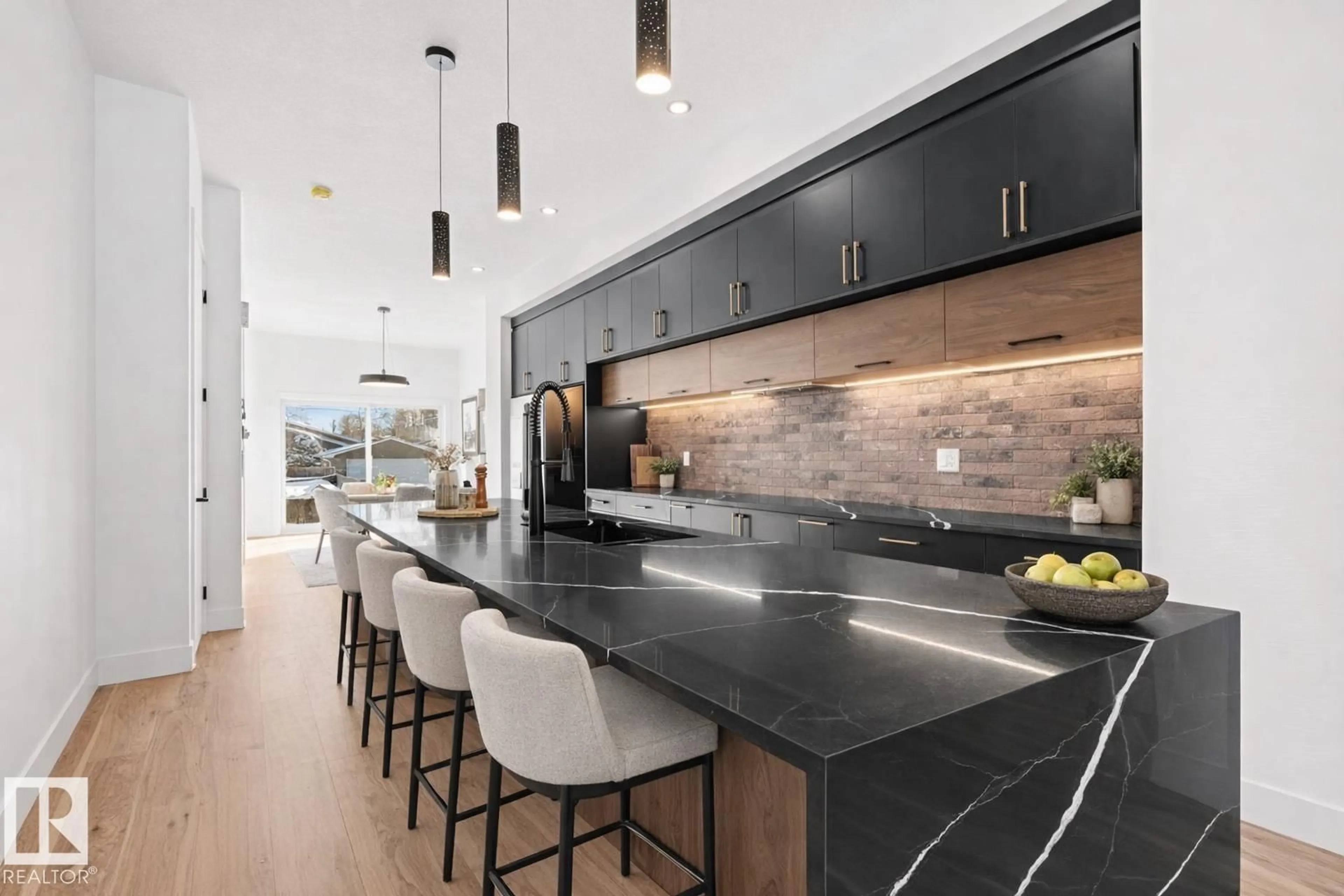 Contemporary kitchen, ceramic/tile floor for NW - 11021 132 STREET, Edmonton Alberta T8N7K9