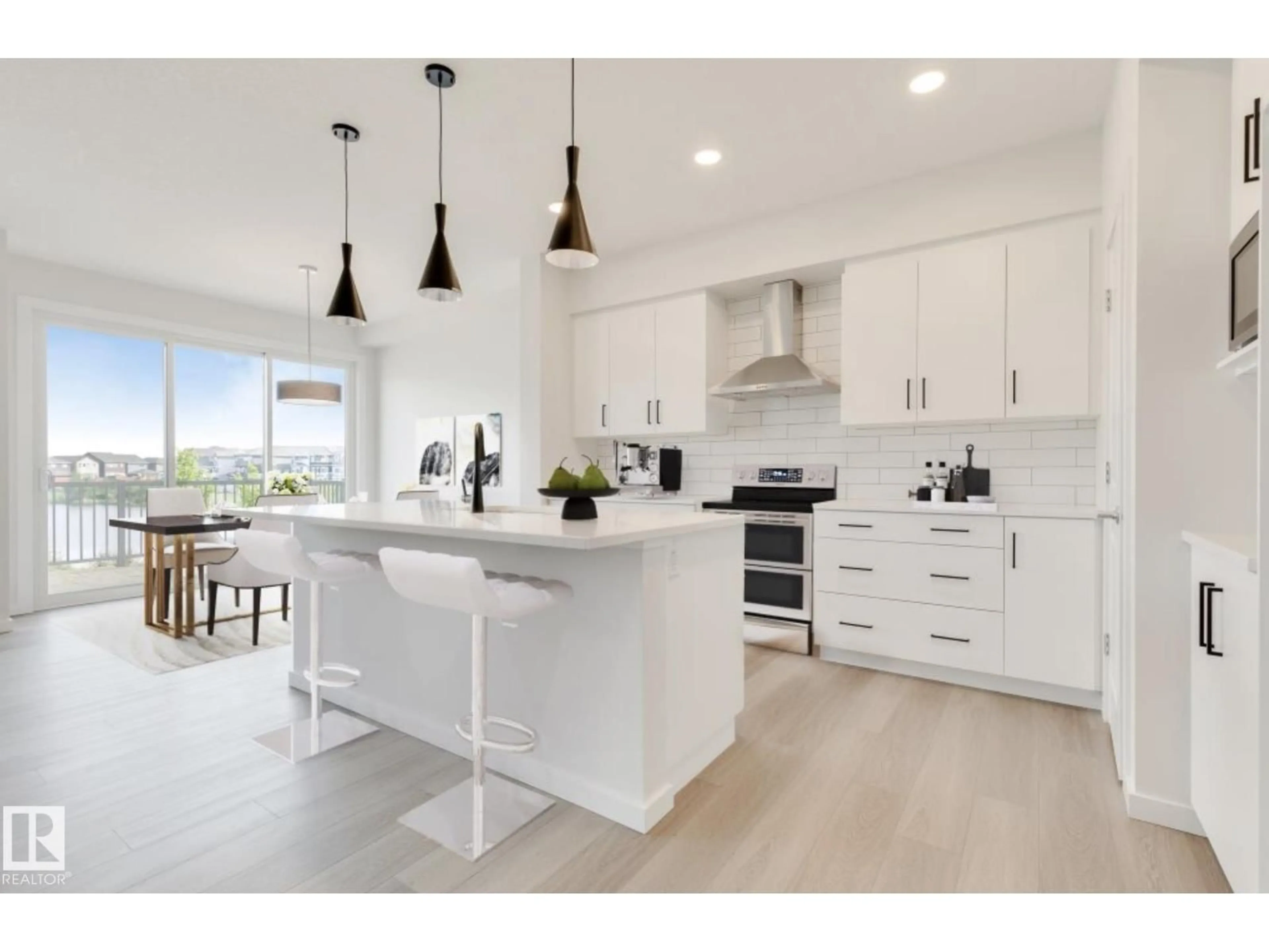 Open concept kitchen, ceramic/tile floor for 5433 HAWTHORN RUN, Edmonton Alberta T6X3K5