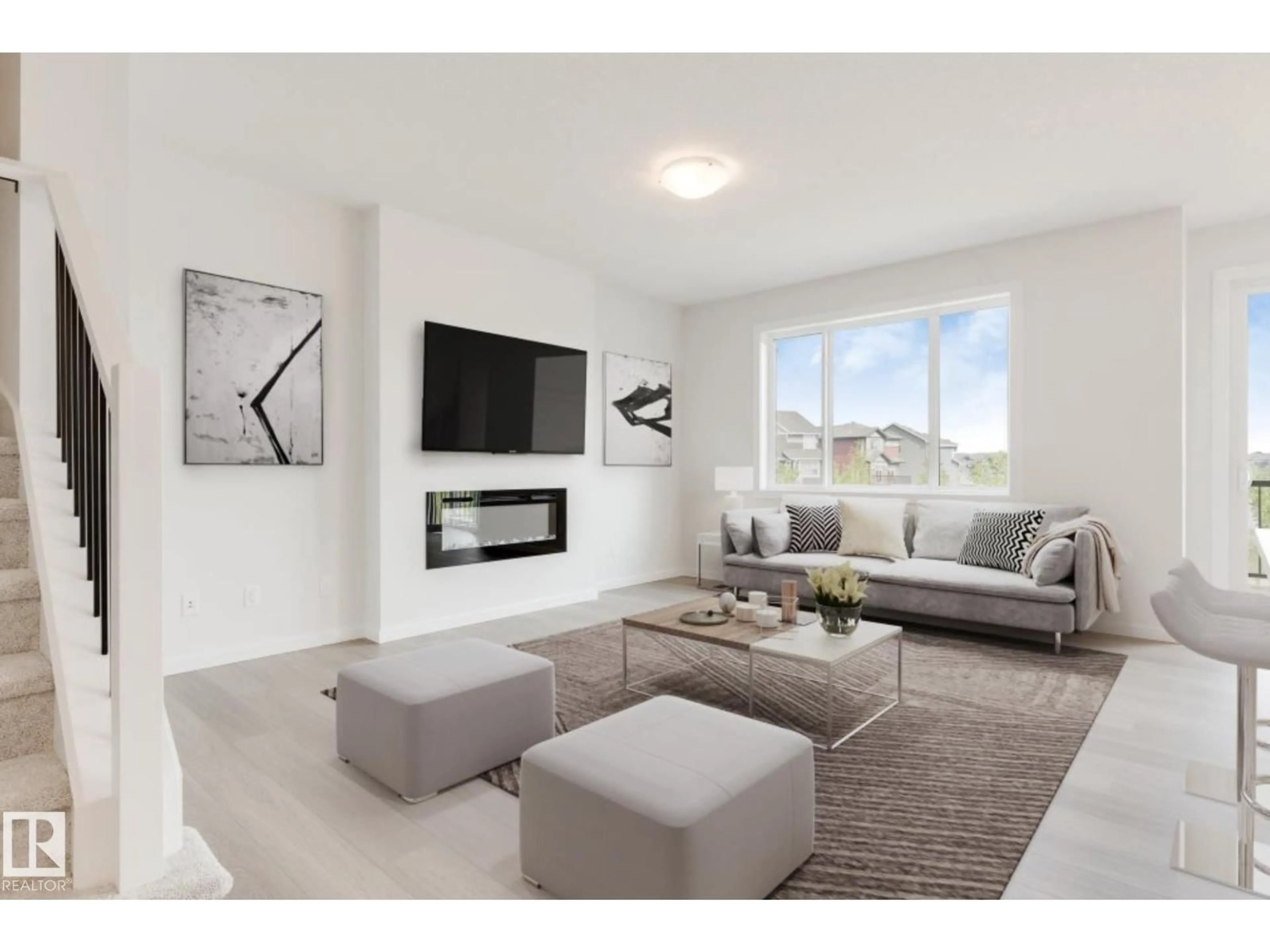 Living room with furniture, unknown for 5433 HAWTHORN RUN, Edmonton Alberta T6X3K5