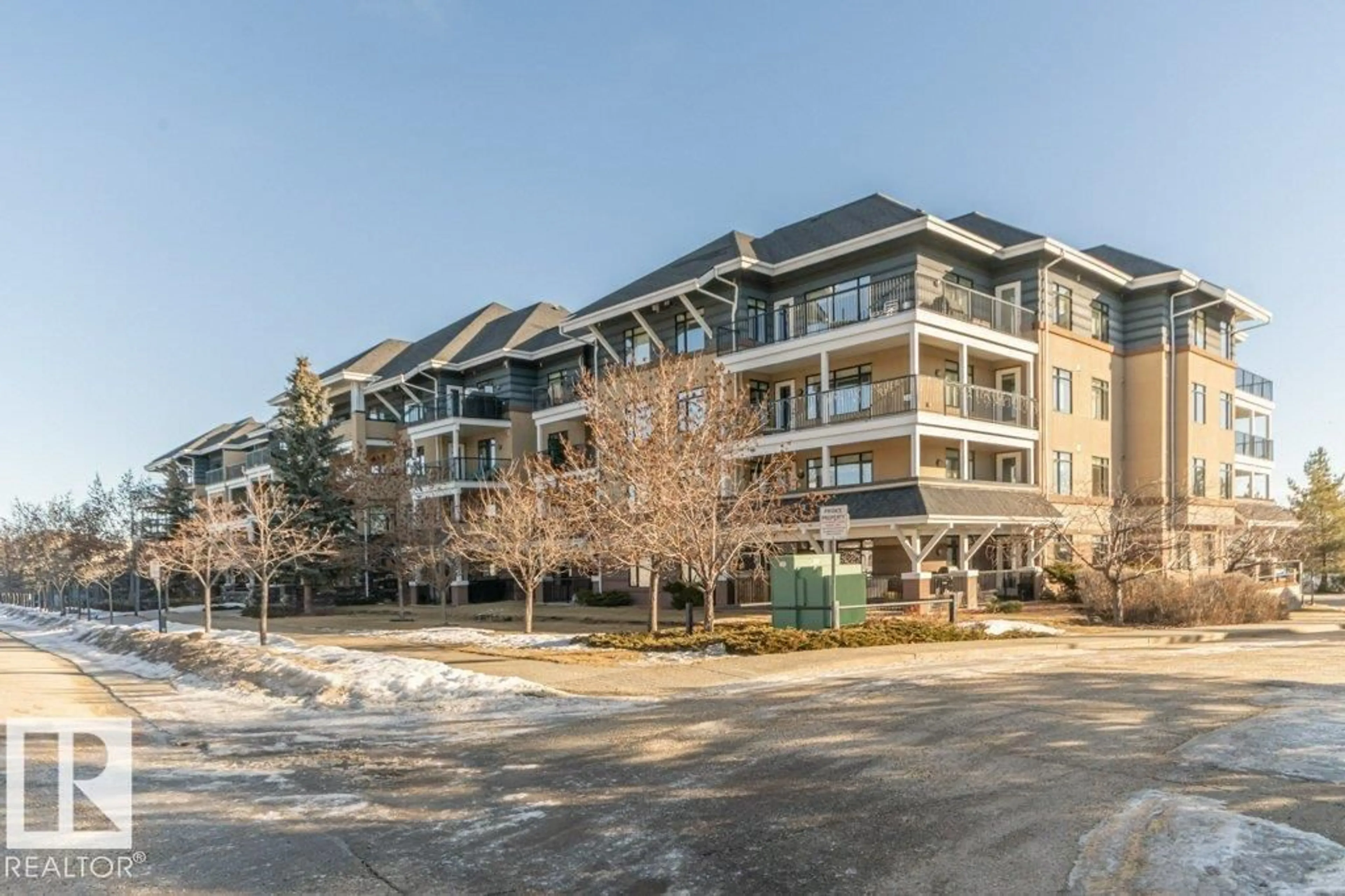 A pic from outside/outdoor area/front of a property/back of a property/a pic from drone, unknown for #306 - 1589 GLASTONBURY BV, Edmonton Alberta T5T2V1