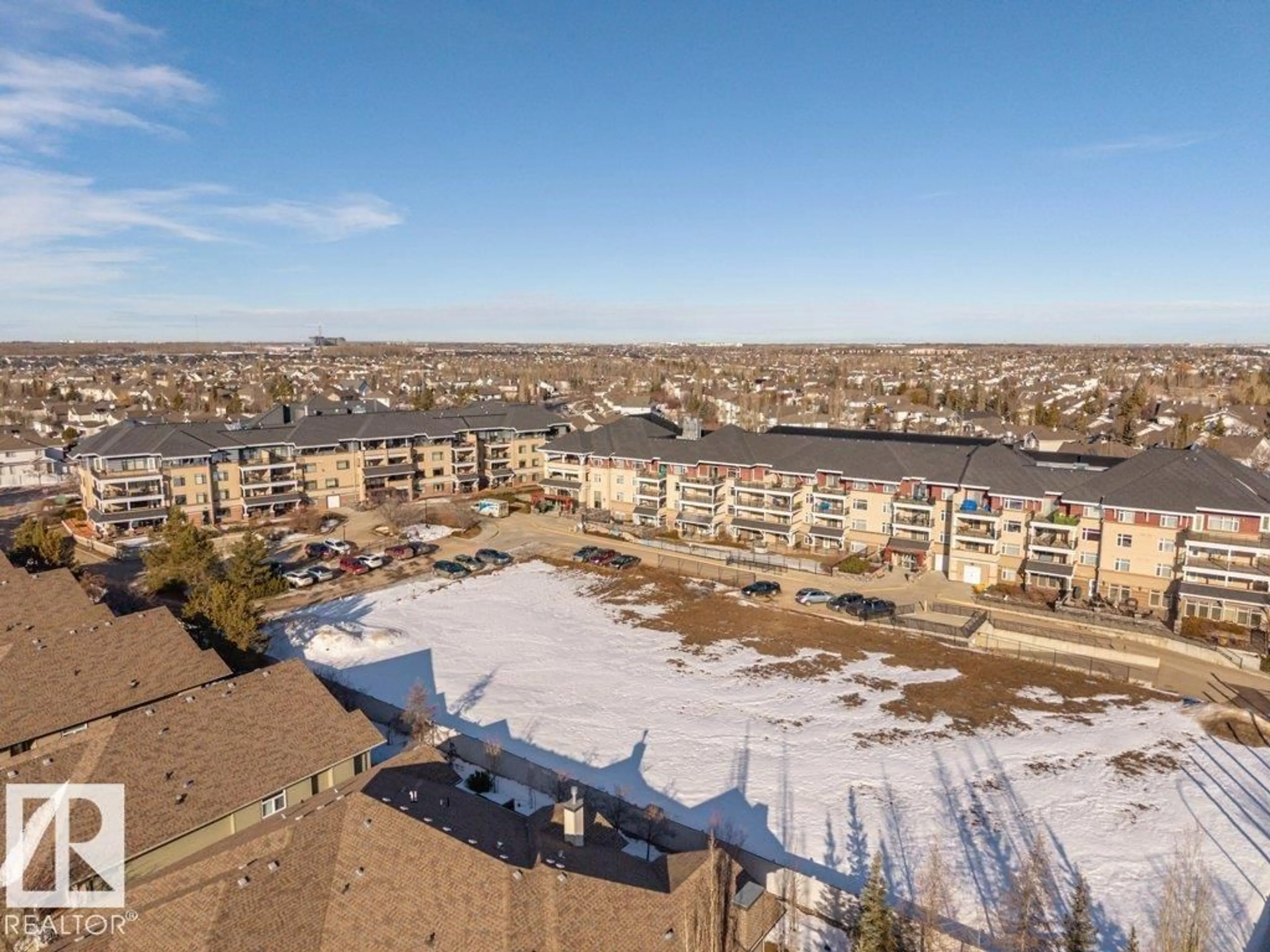 A pic from outside/outdoor area/front of a property/back of a property/a pic from drone, unknown for #306 - 1589 GLASTONBURY BV, Edmonton Alberta T5T2V1