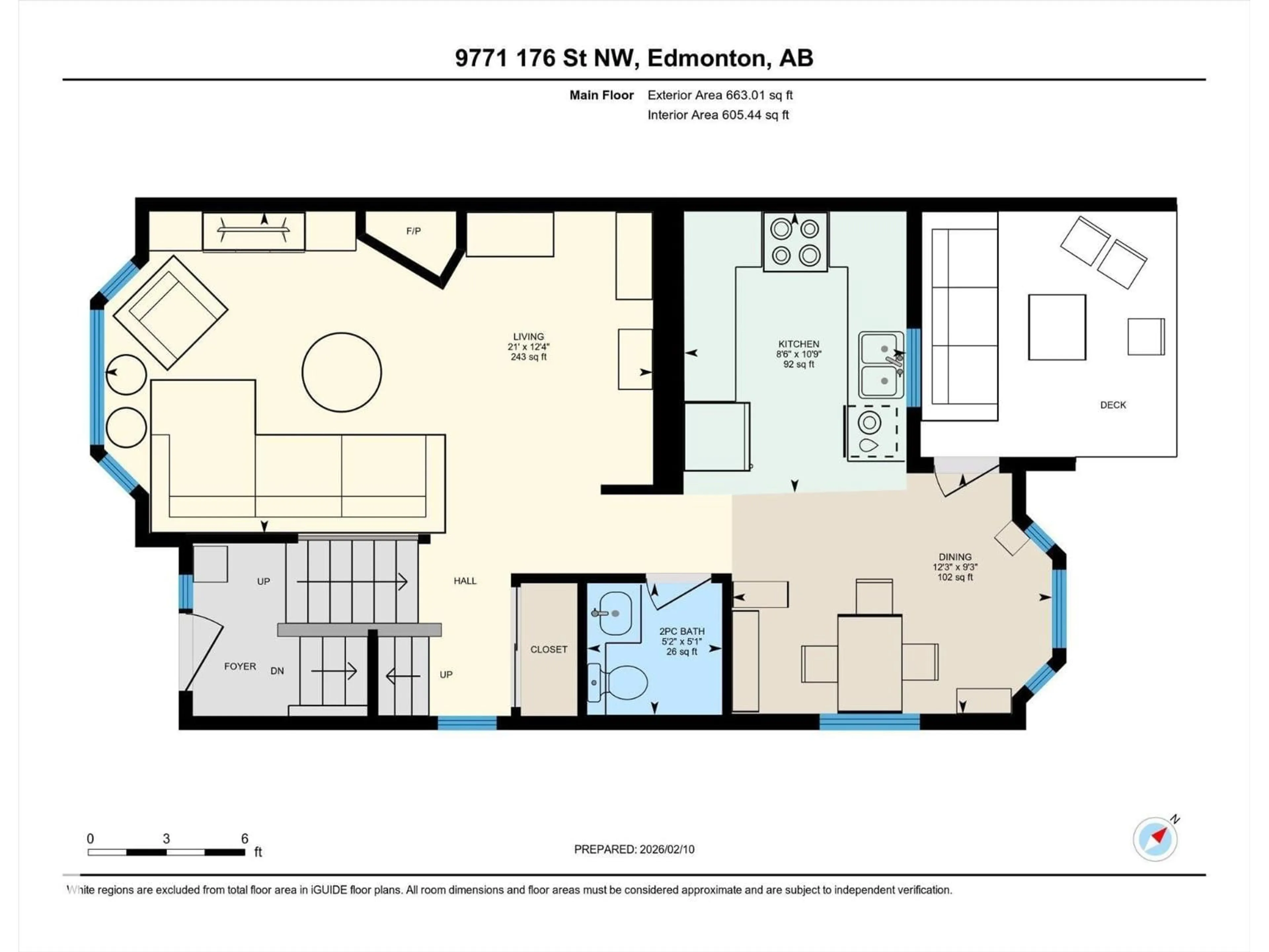 Floor plan for NW - 9771 176 ST, Edmonton Alberta T5T6B3