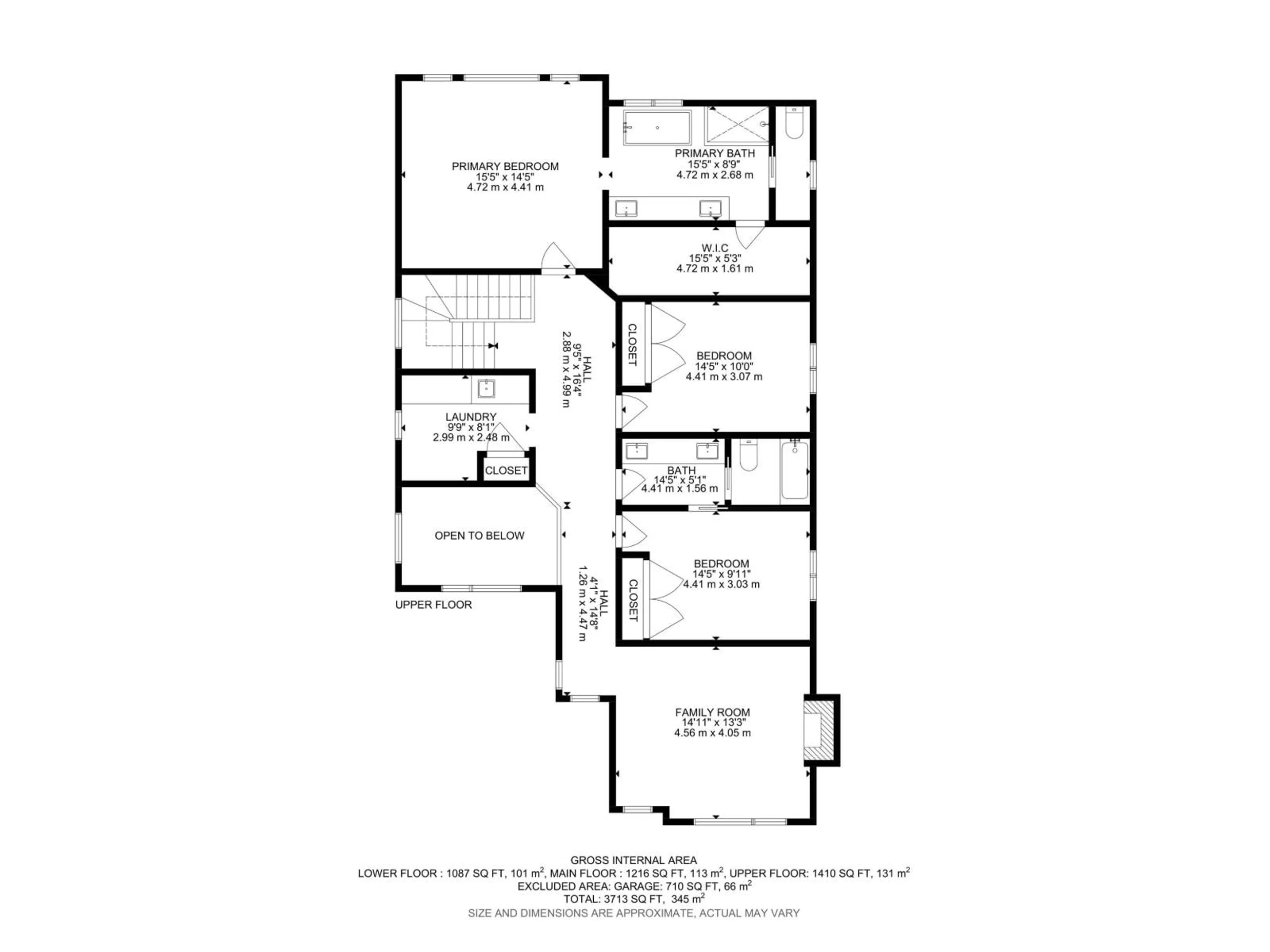 Floor plan for 17108 2 ST, Edmonton Alberta T5Y4G2