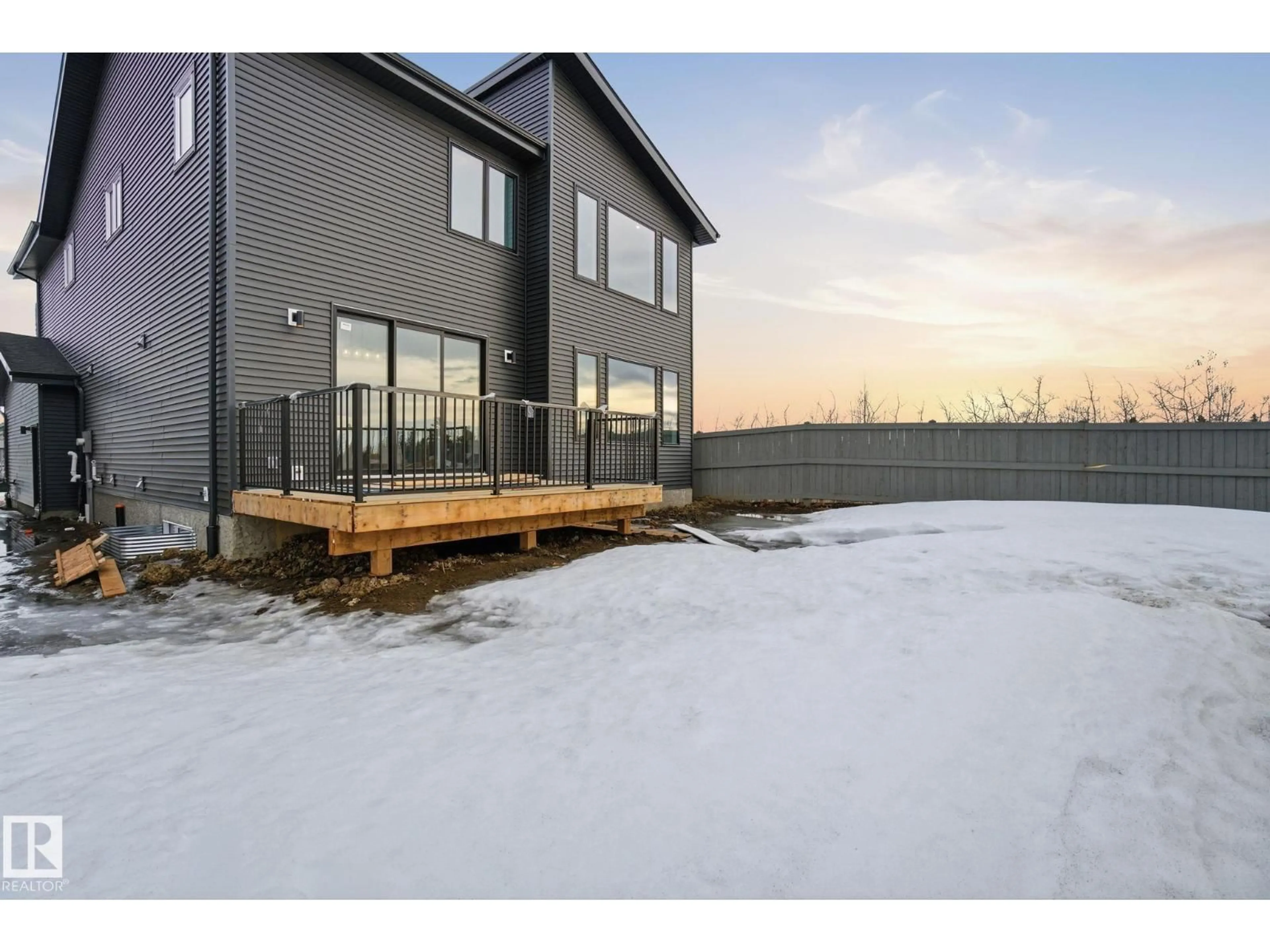 Patio, mountain view for 17108 2 ST, Edmonton Alberta T5Y4G2