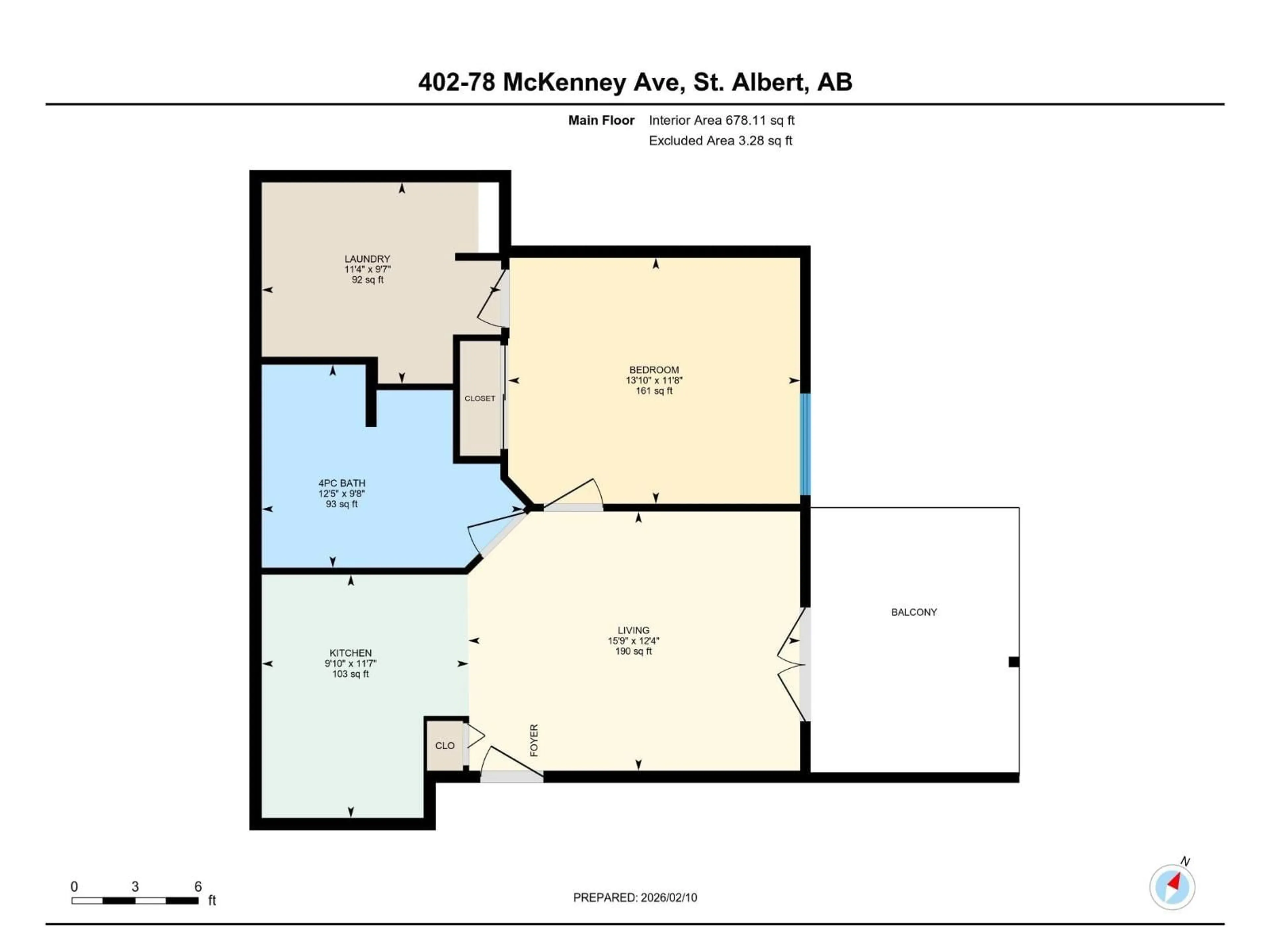 Floor plan for #402 - 78 MCKENNEY AV, St. Albert Alberta T8N1L9
