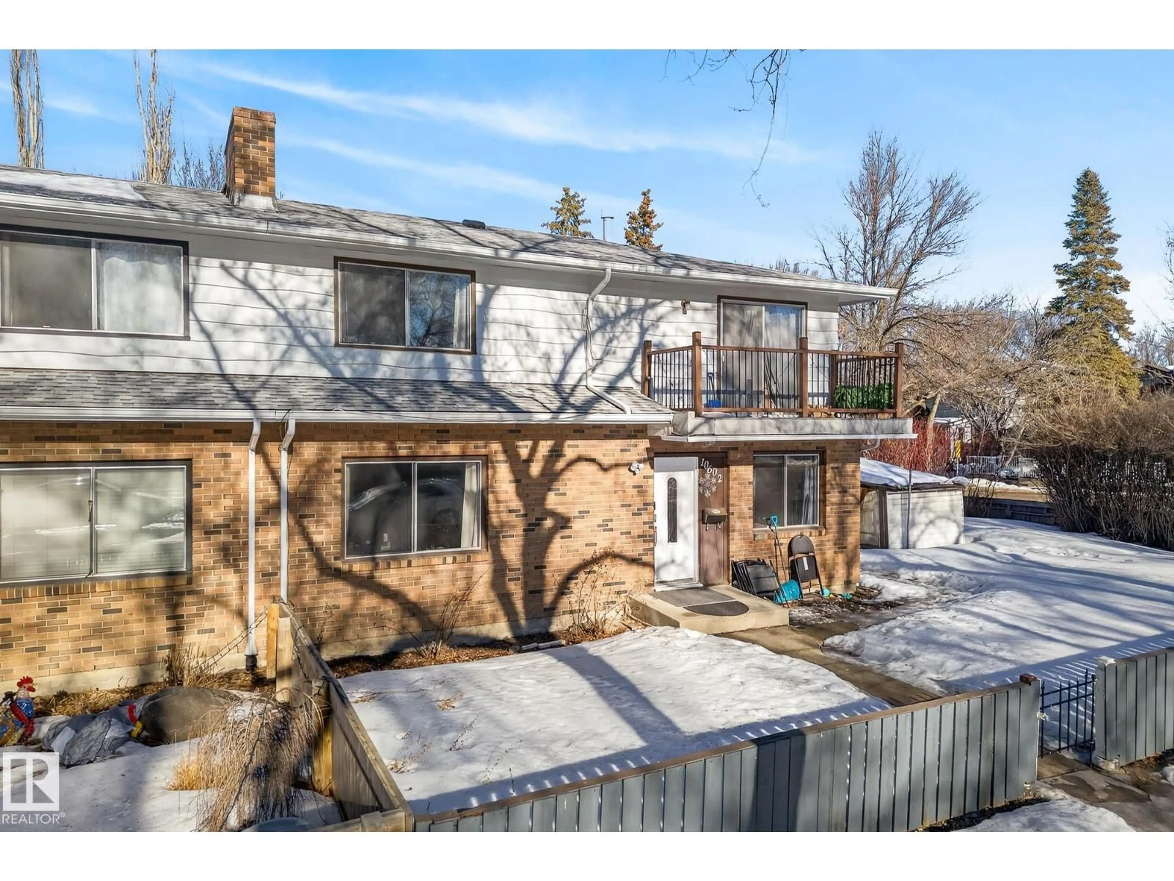 A pic from outside/outdoor area/front of a property/back of a property/a pic from drone, street for 10602 66 AV, Edmonton Alberta T6H1X6