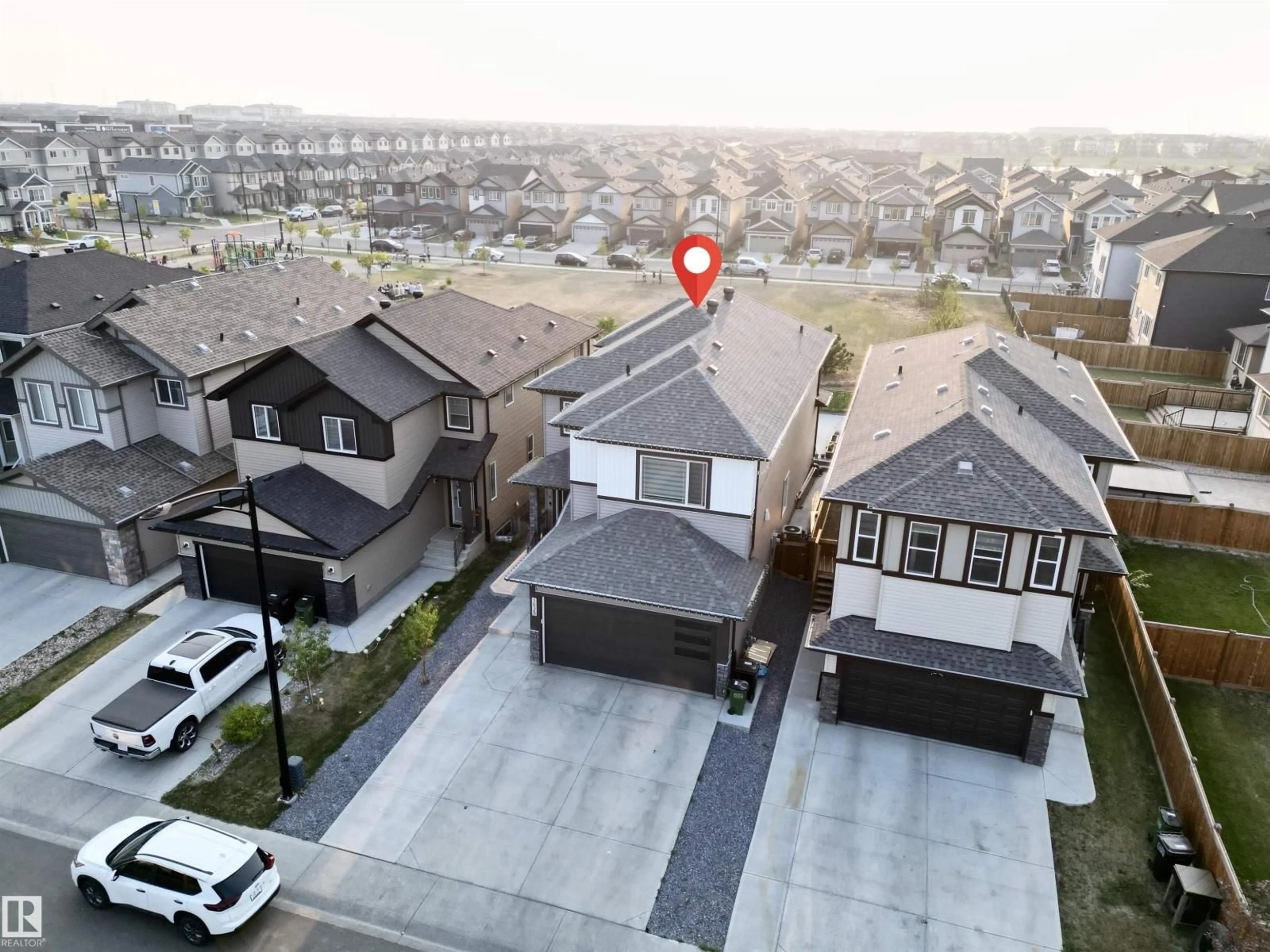 A pic from outside/outdoor area/front of a property/back of a property/a pic from drone, street for 1636 14 ST, Edmonton Alberta T6T2N7