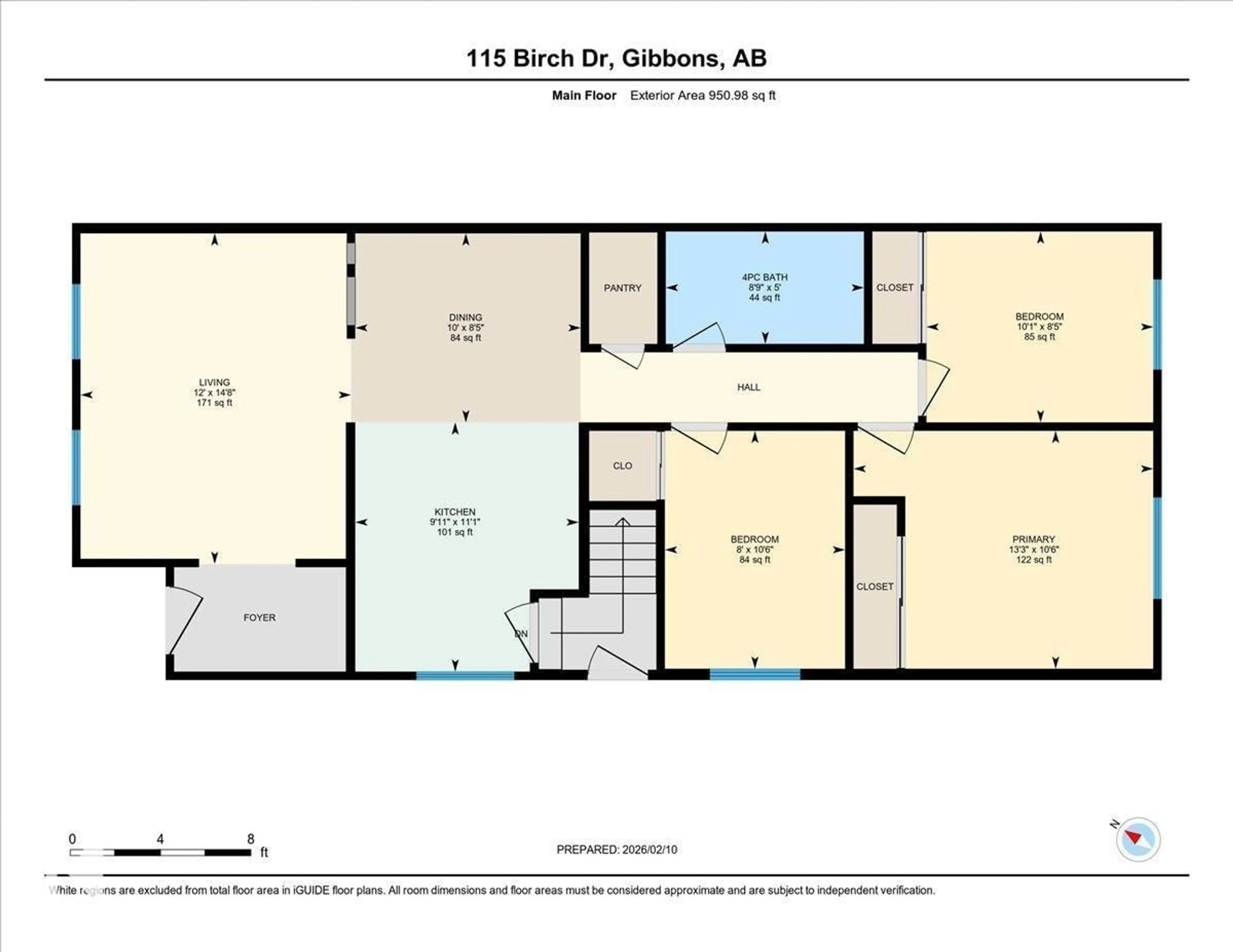 Floor plan for 115 BIRCH DR, Gibbons Alberta T0A1N0
