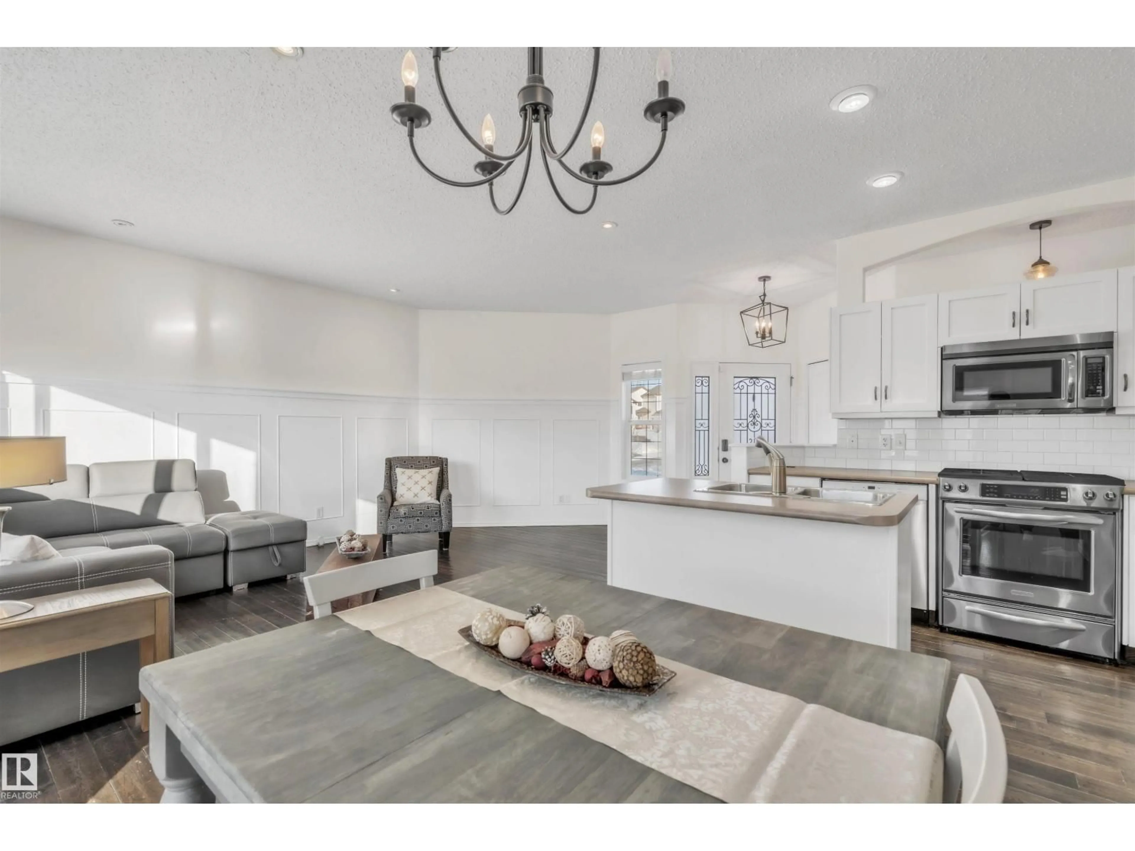 Open concept kitchen, ceramic/tile floor for 701 SPARROW CL, Cold Lake Alberta T9M2B7