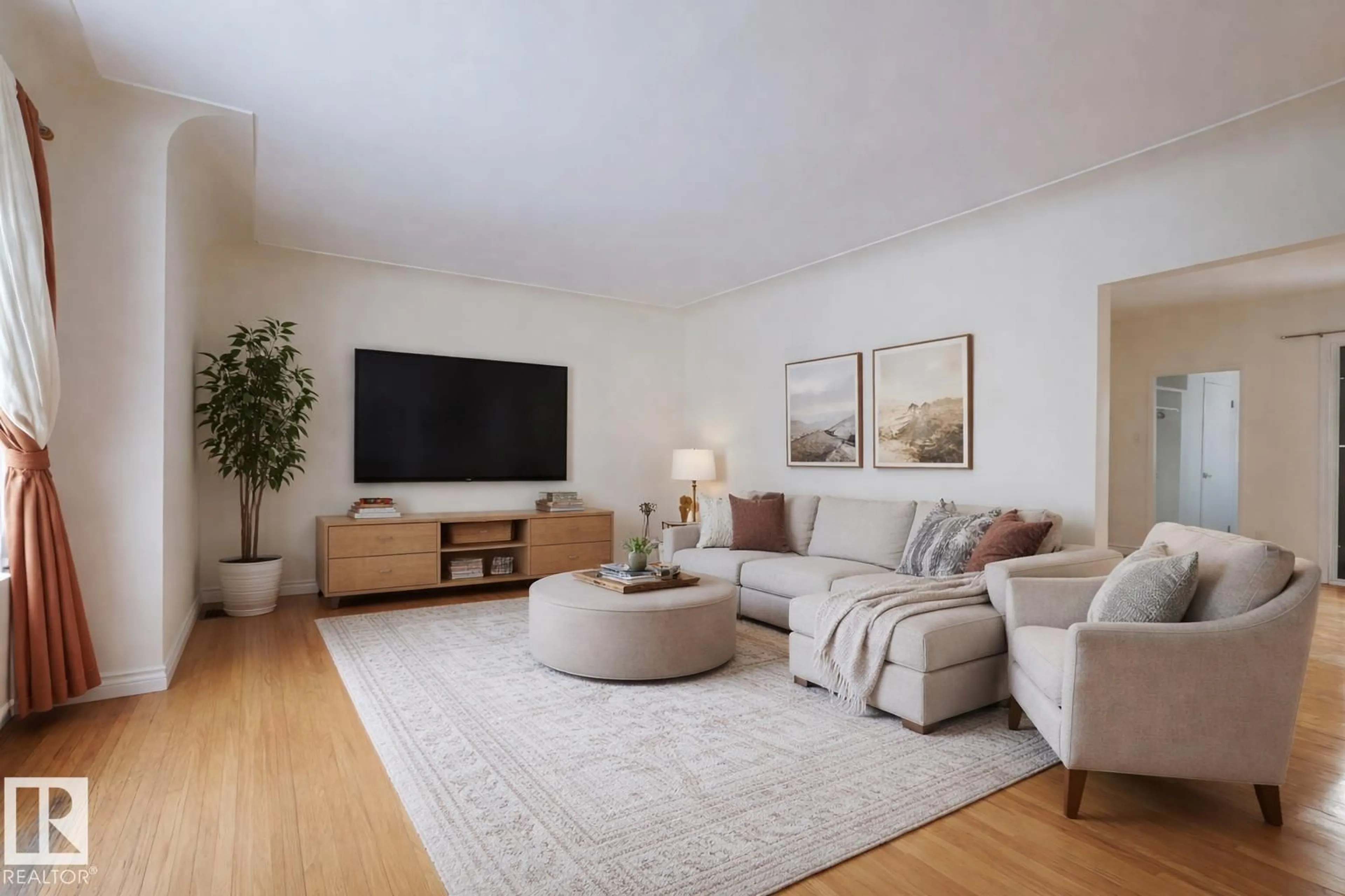 Living room with furniture, unknown for 11507 72 AV, Edmonton Alberta T6G0B7