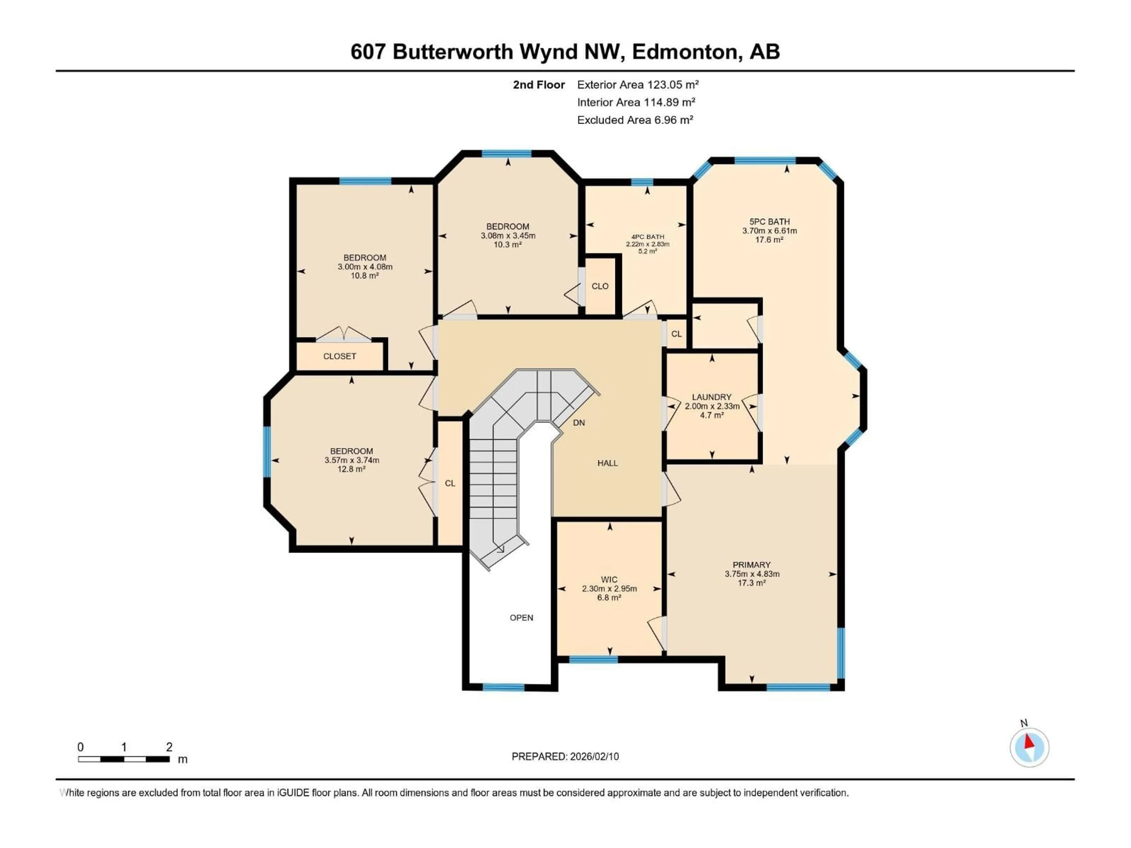 Floor plan for 607 BUTTERWORTH WD, Edmonton Alberta T6R2G8