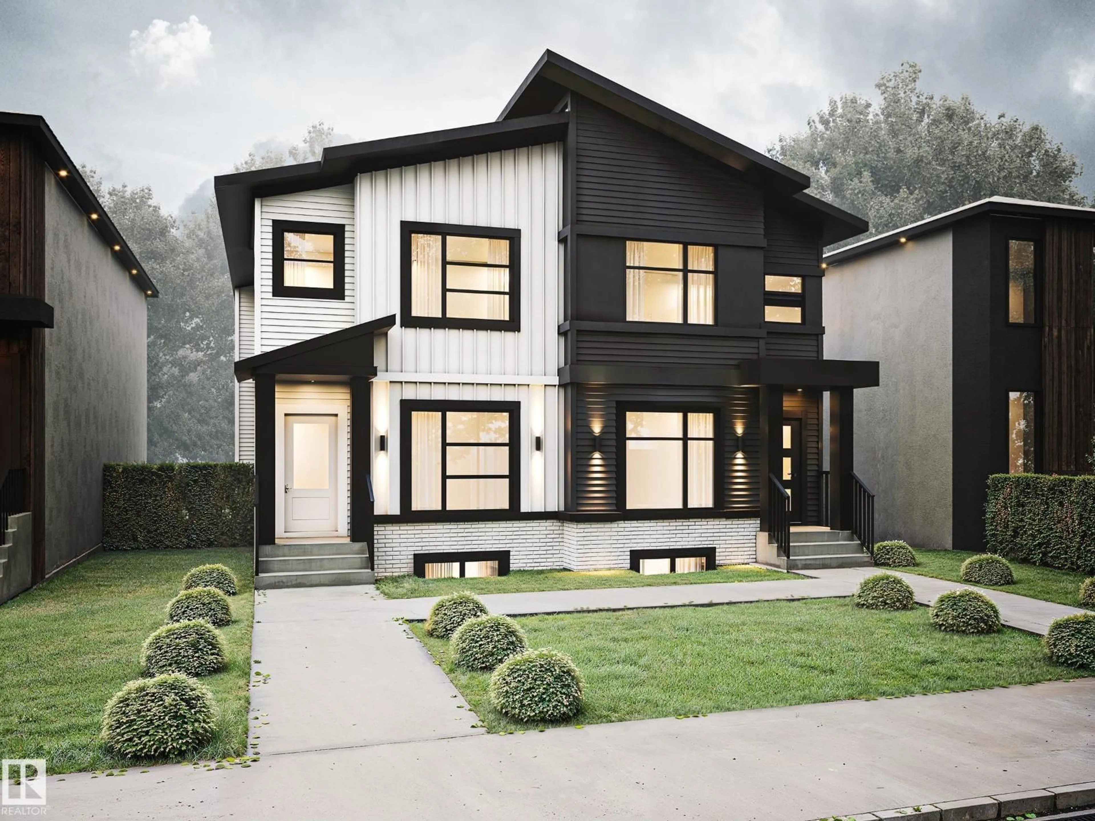 Home with brick exterior material, street for 11106 & 11108 72 AV, Edmonton Alberta T6G0B2