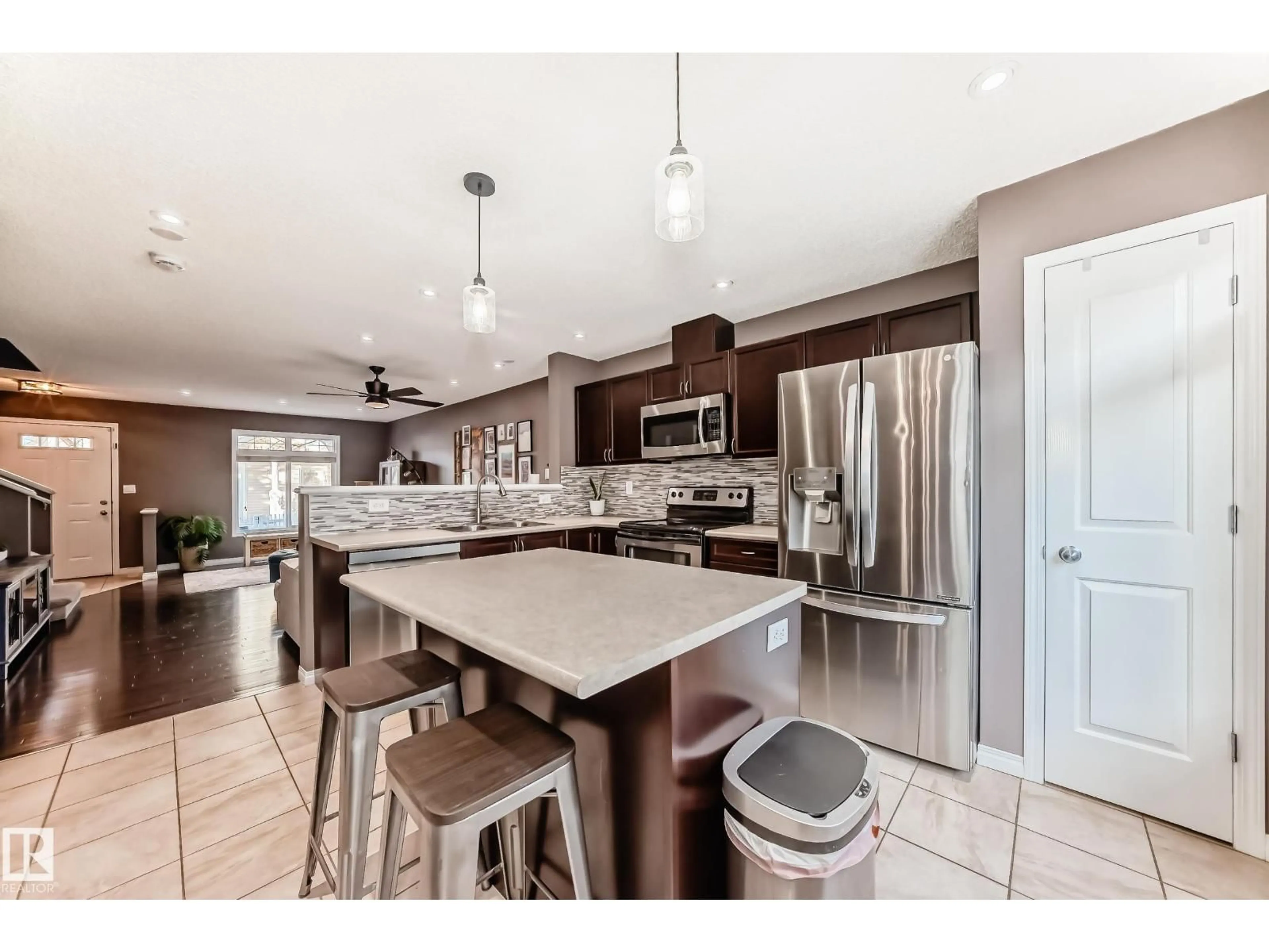 Open concept kitchen, ceramic/tile floor for #188 - 1804 70 ST, Edmonton Alberta T6X0H4