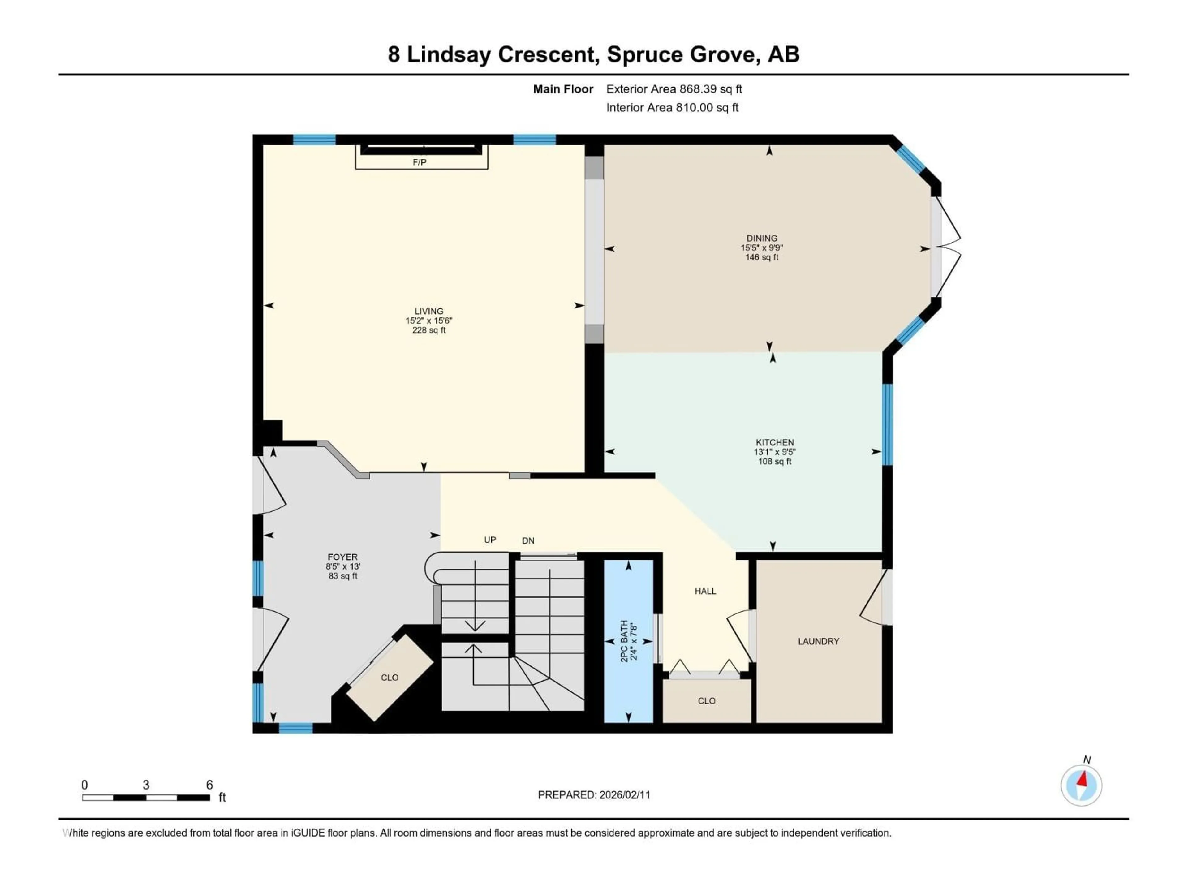 Floor plan for 8 LINDSAY CR, Spruce Grove Alberta T7X3W7